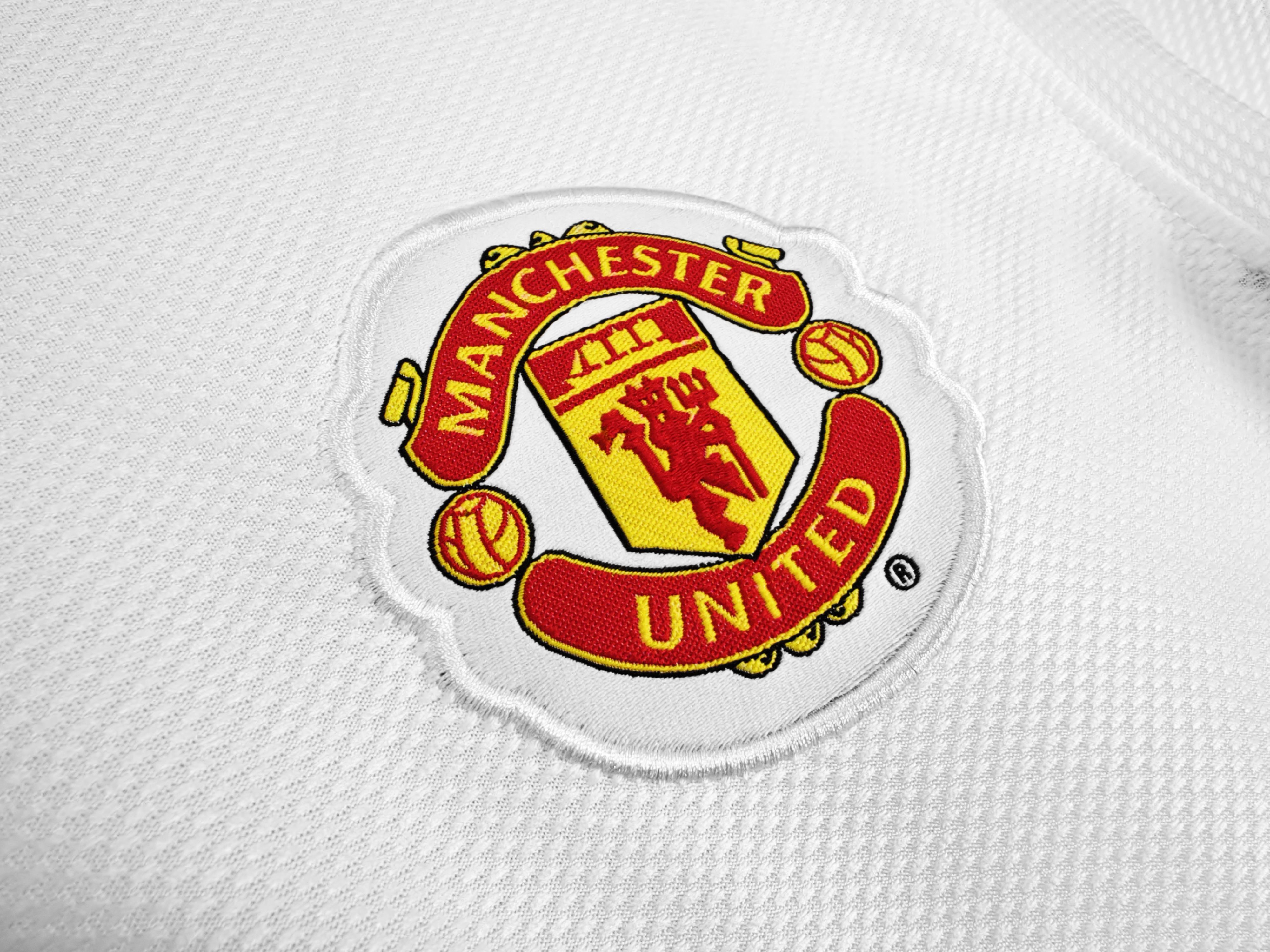 08-09 Manchester United League Edition away white Long Sleeve Jersey/08-09 曼联客场联赛版长袖