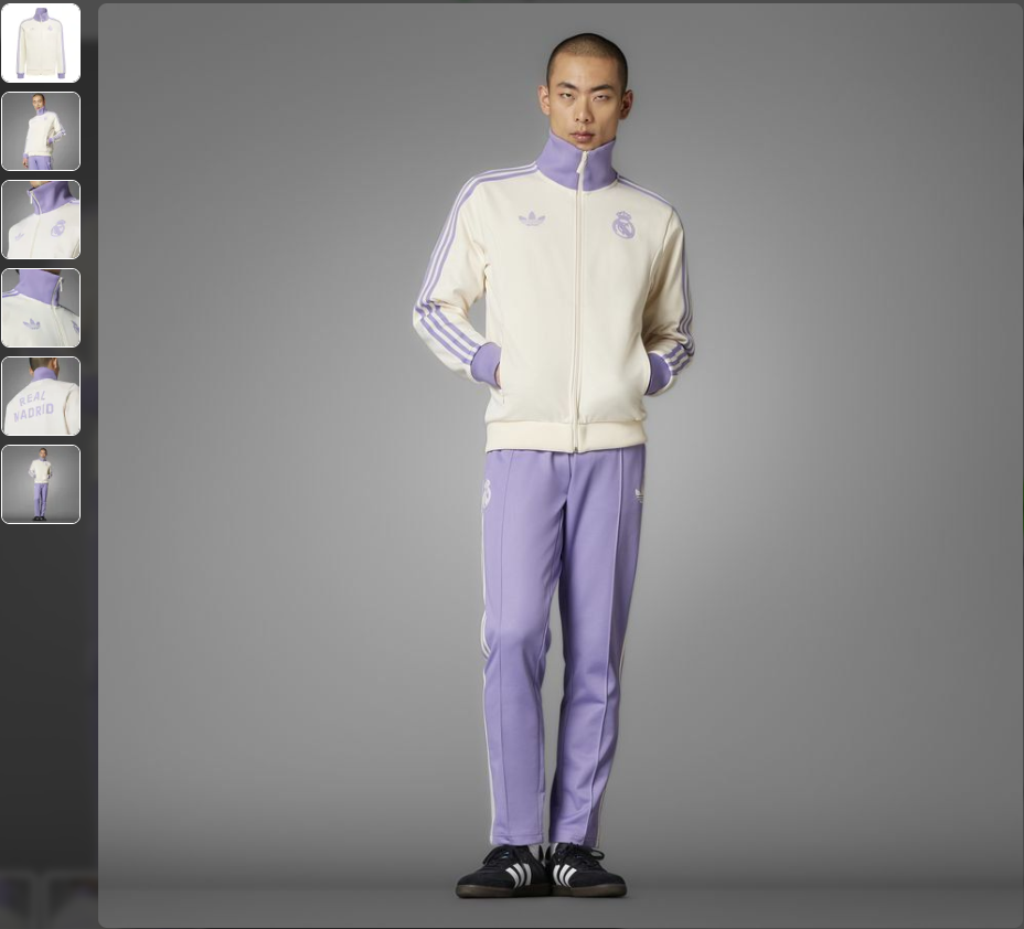 24-25 Real Madrid Retro Jacket Suit/ 24-25 皇马复古夹克套装