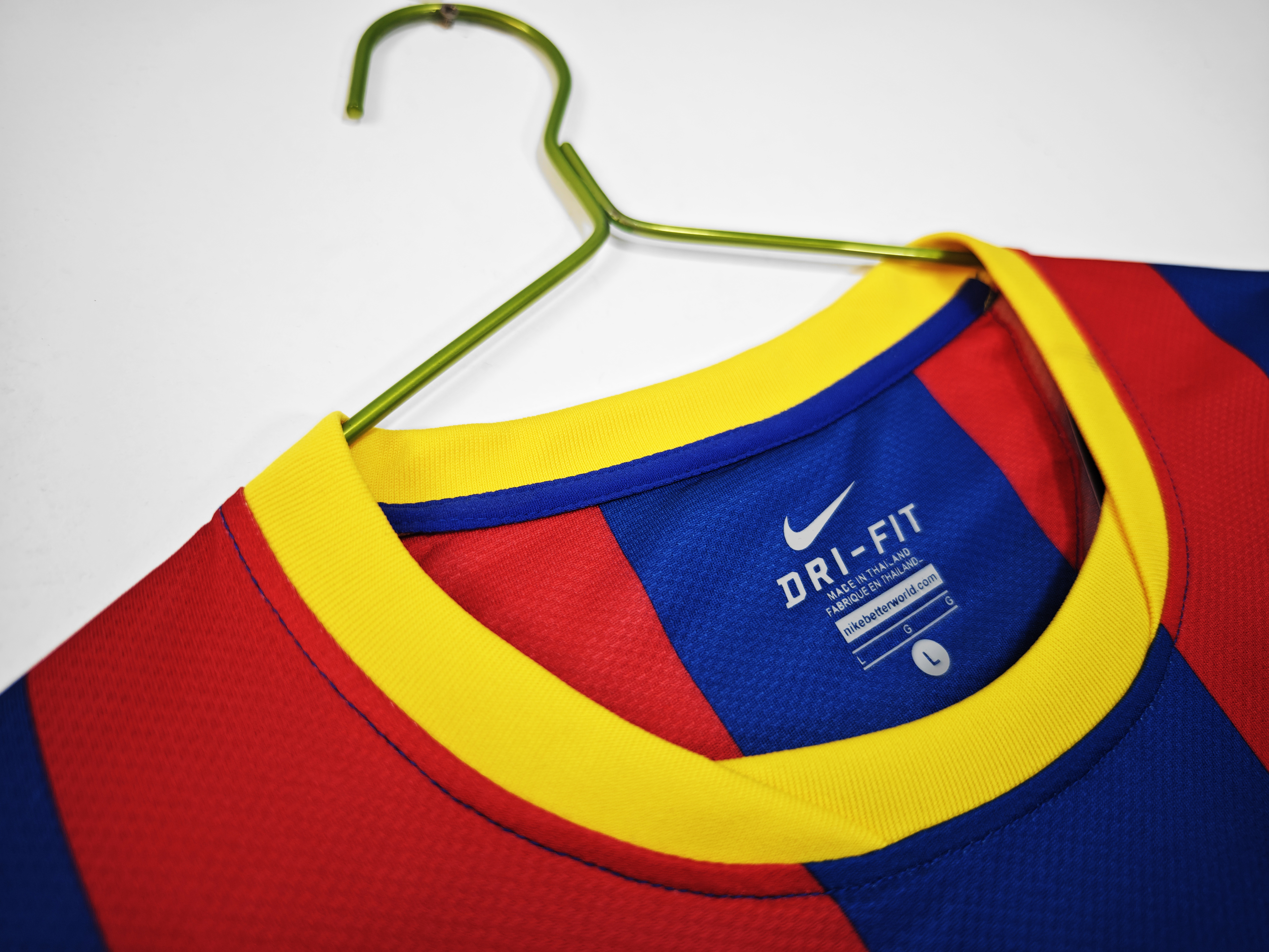 10-11 Barcelona Champions League Home Long Sleeve Retro Jersey/10-11巴萨主场长袖,欧冠版