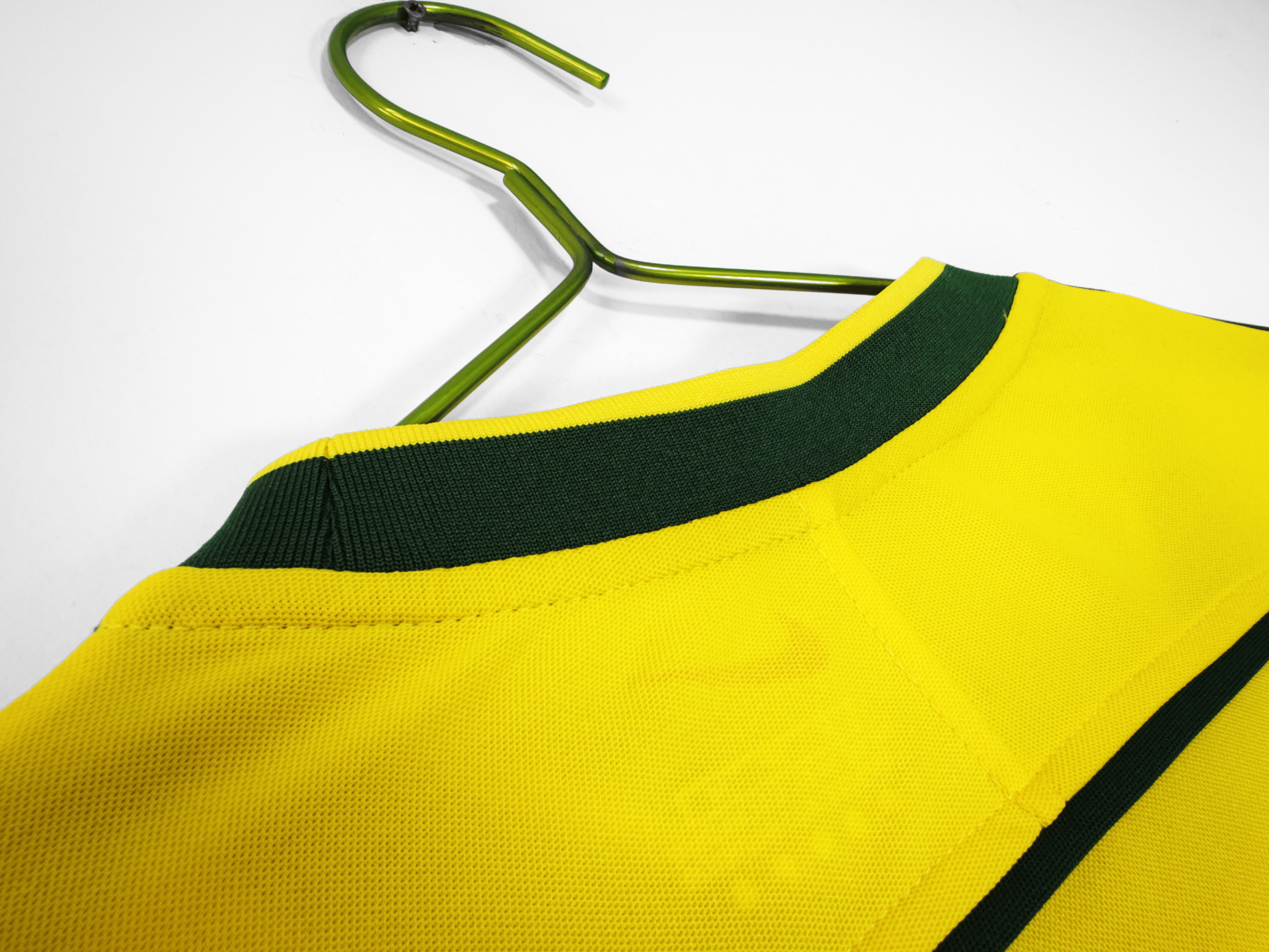 1998 Brazil Home Retro Long Sleeve Jersey/1998巴西主场长袖
