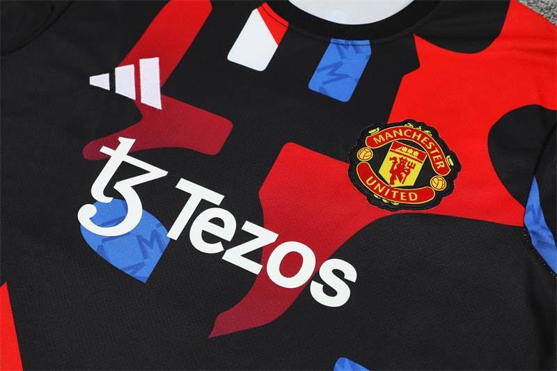 24-25 Manchester United Short Sleeve Training Suit/ 24-25 曼联短袖训练服