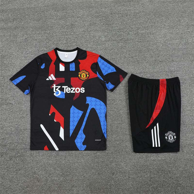 24-25 Manchester United Short Sleeve Training Suit/ 24-25 曼联短袖训练服