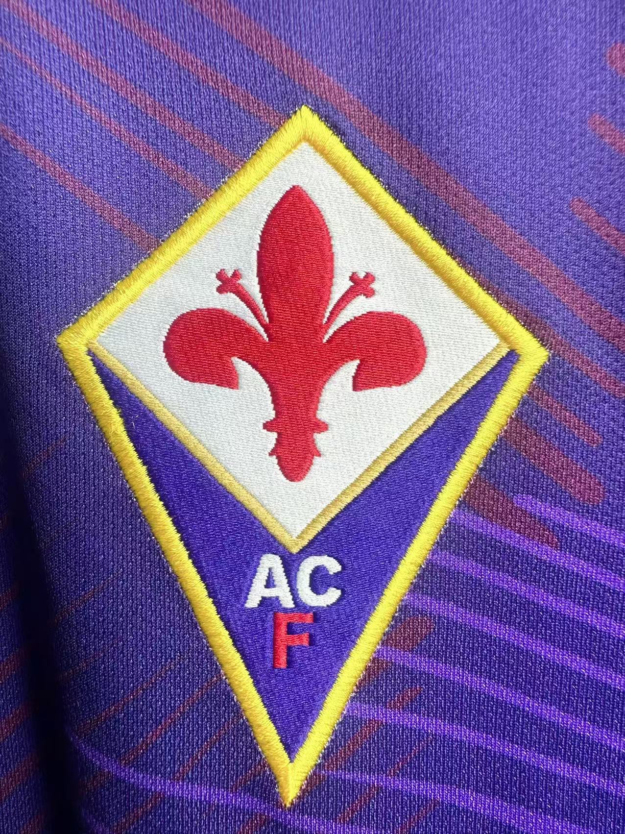 92-93 Fiorentina Home Long Sleeve Retro Jersey/92-93佛罗伦萨主场长袖