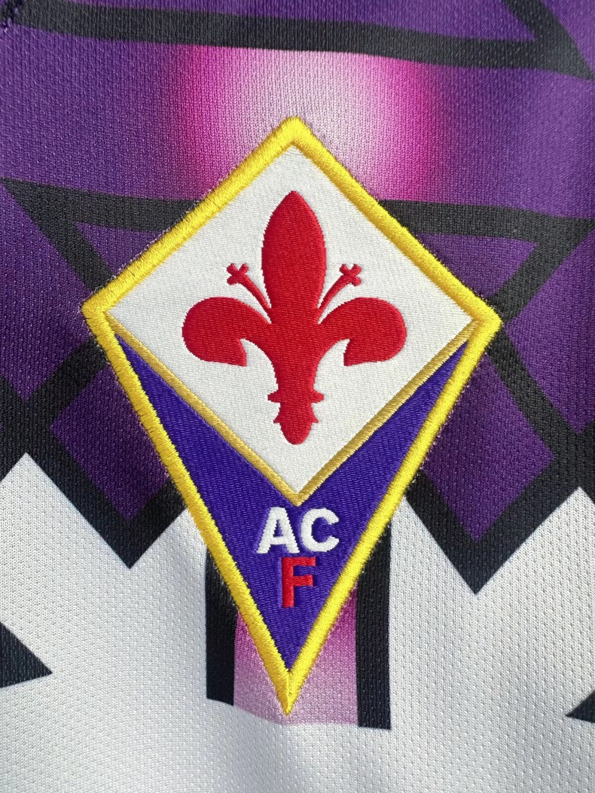 92-93 Fiorentina Away Long Sleeve Retro Jersey/92-93佛罗伦萨客场长袖