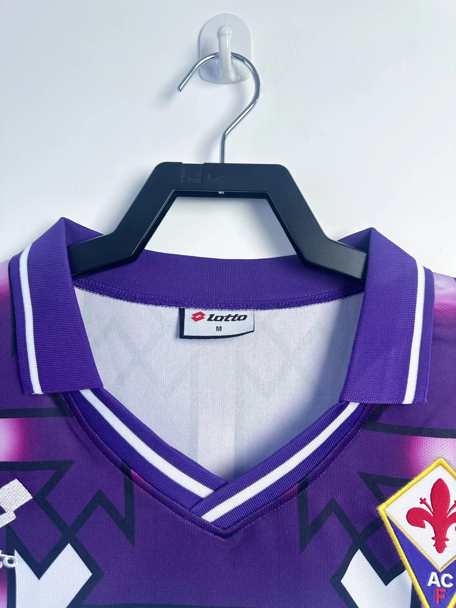 92-93 Fiorentina Away Long Sleeve Retro Jersey/92-93佛罗伦萨客场长袖