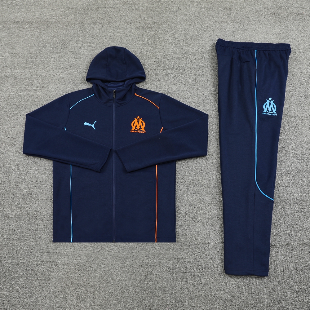 24-25 Olympique Marseille hoodie Suit/24-25马赛带帽卫衣套装