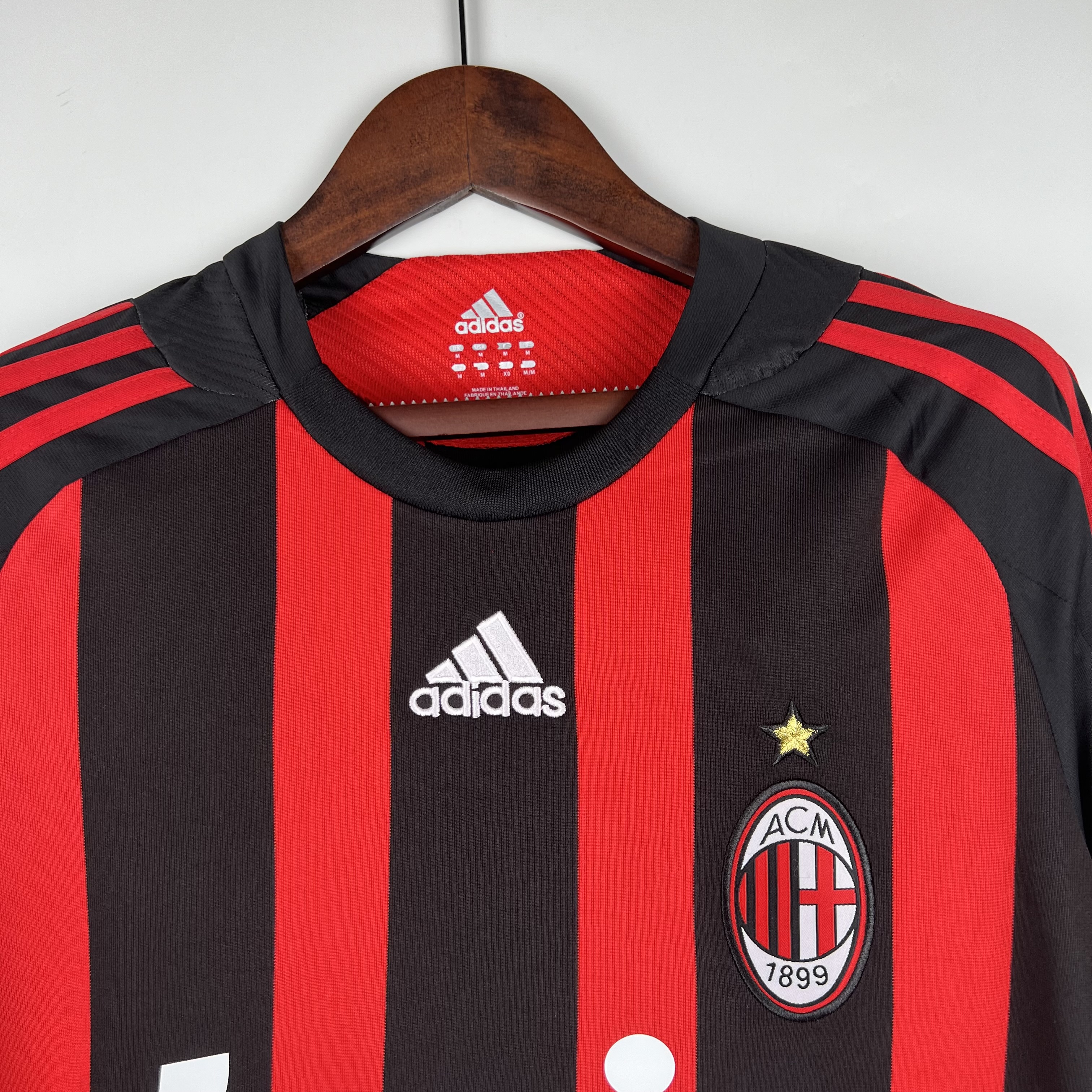 08-09 AC Milan Home Retro Long Sleeve Jersey/ 08-09 AC米兰主场长袖