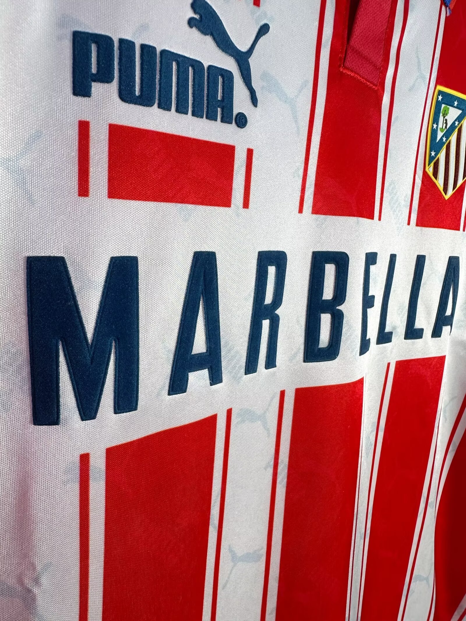 94-95 Atletico Madrid Home long sleeve Retro Jersey/94-95马竞主场长袖