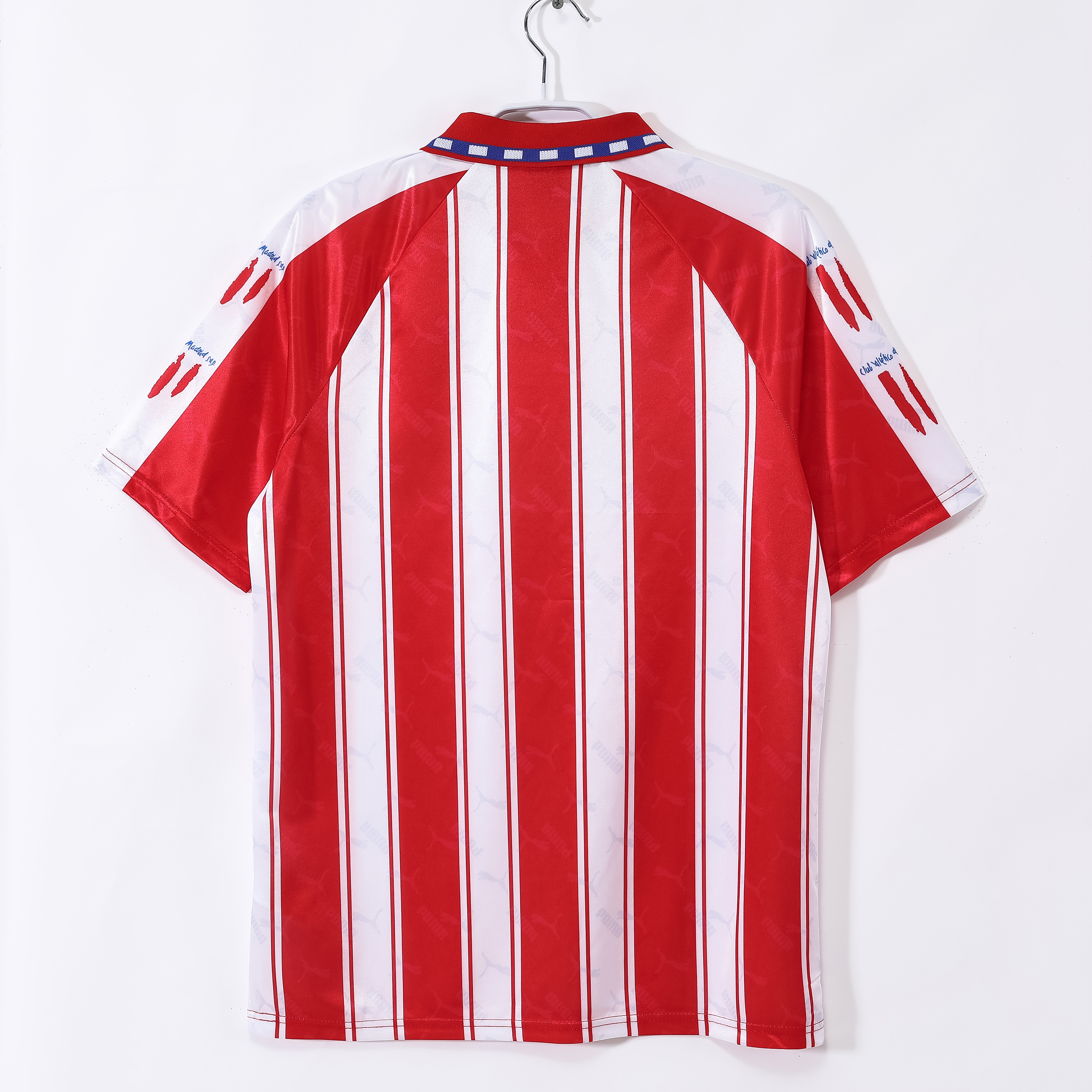 94-95 Atletico Madrid Home Retro Jersey/94-95马竞主场