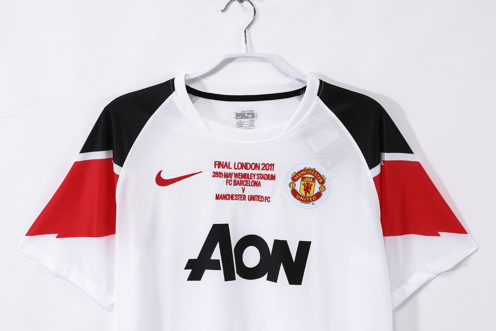 10-11 Manchester United Away Champions League Retro Jersey/10-11曼联客场,欧冠版