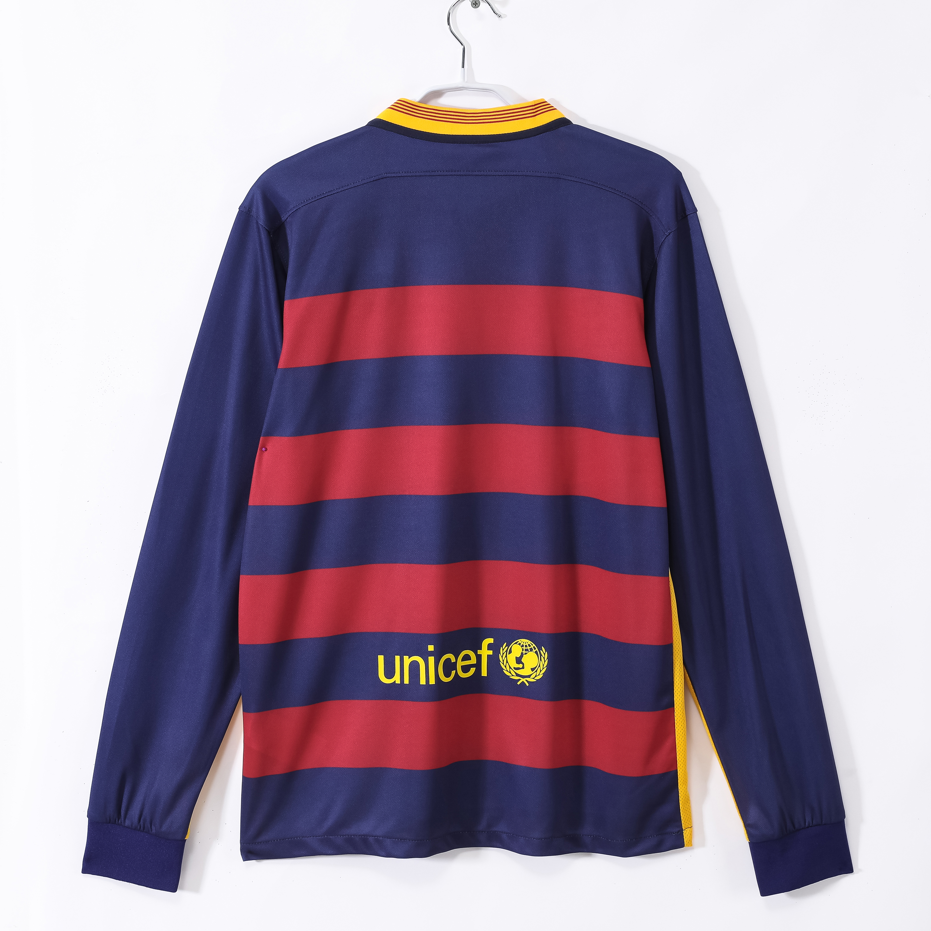 15-16 Barcelona Home Retro Long Sleeve Jersey/15-16巴萨主场长袖