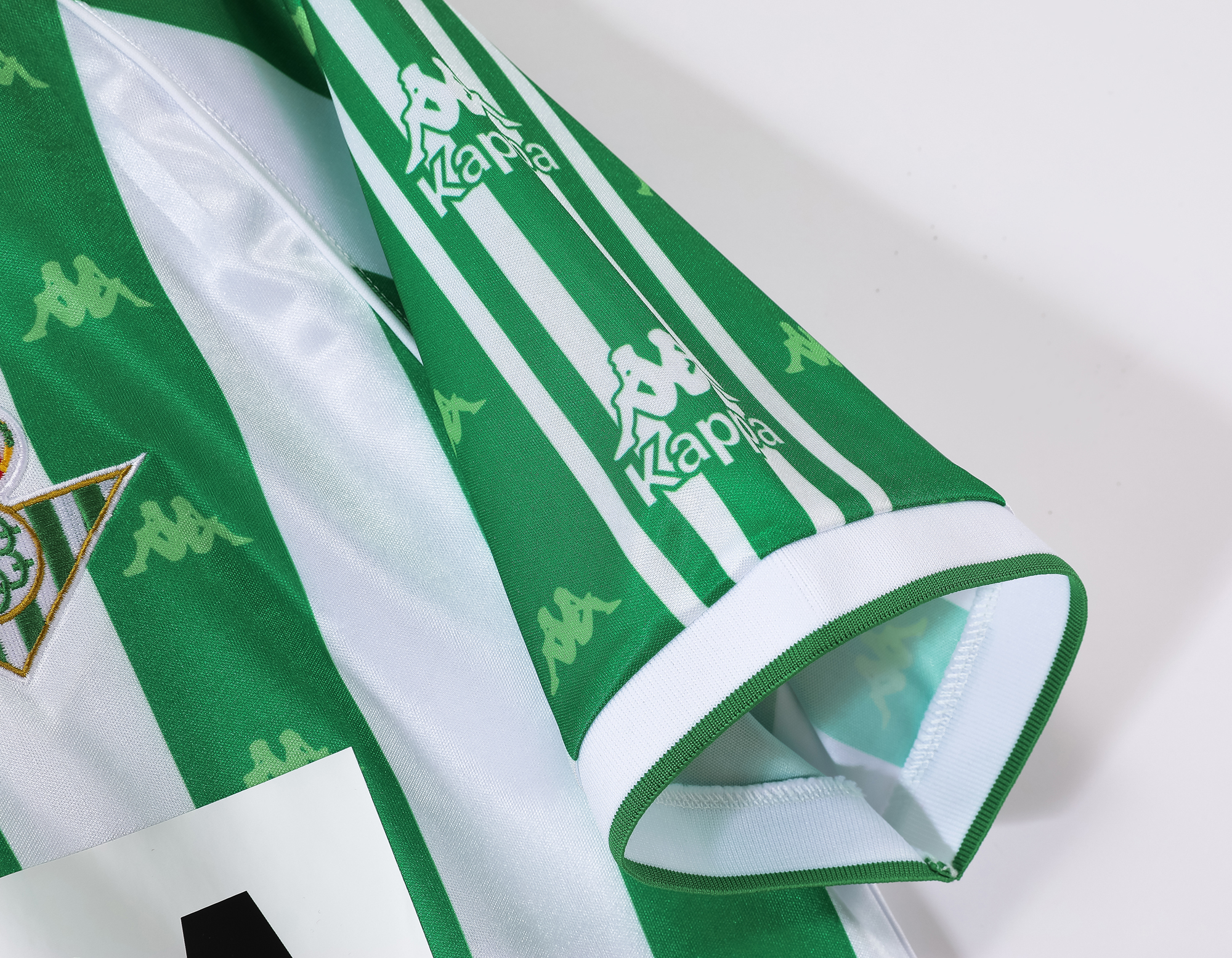 95-97 Real Betis Home Retro Jersey with Chest advertisement/95-97贝蒂斯主场(带胸前广告)