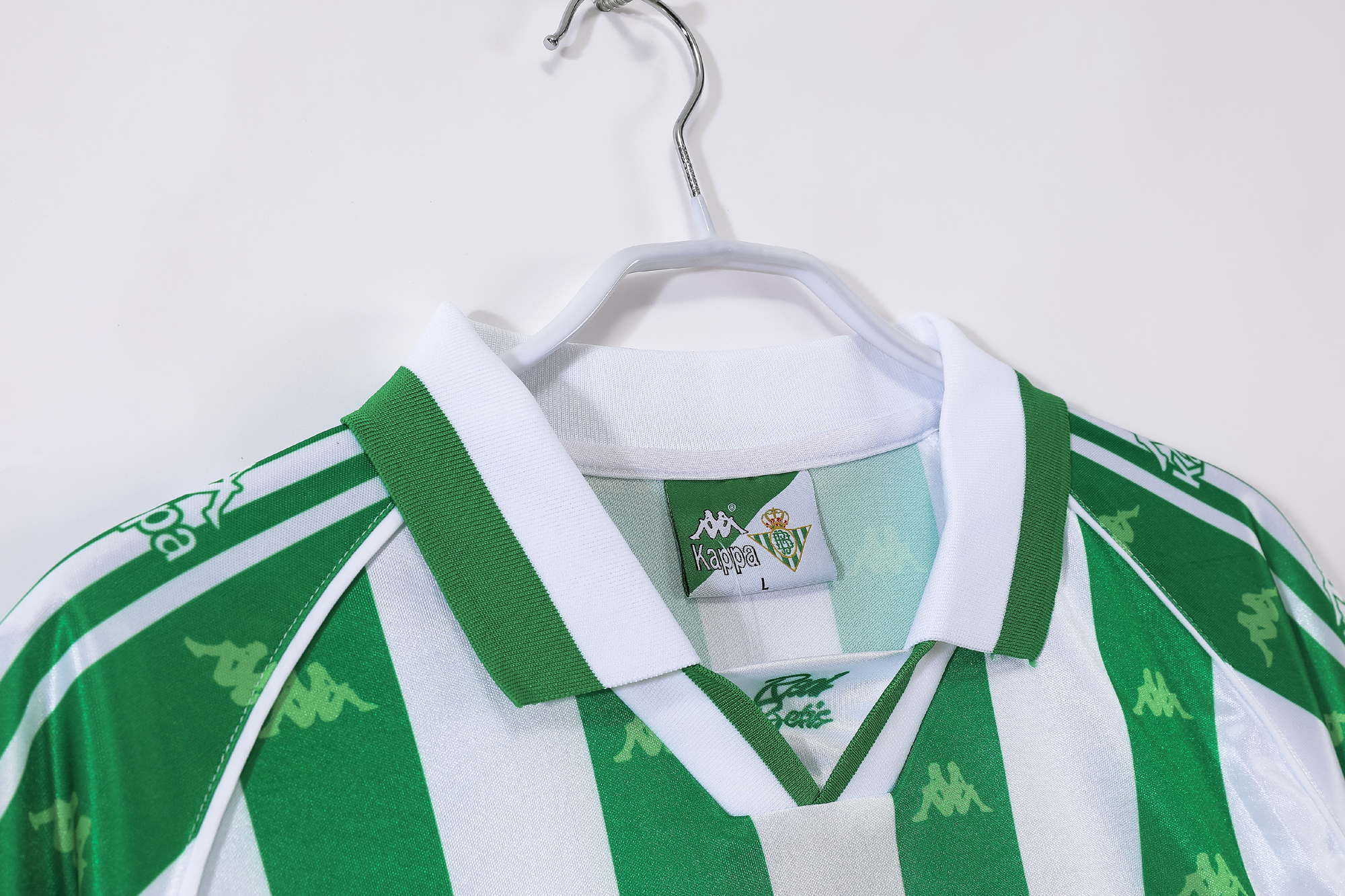 95-97 Real Betis Home Retro Jersey with Chest advertisement/95-97贝蒂斯主场(带胸前广告)