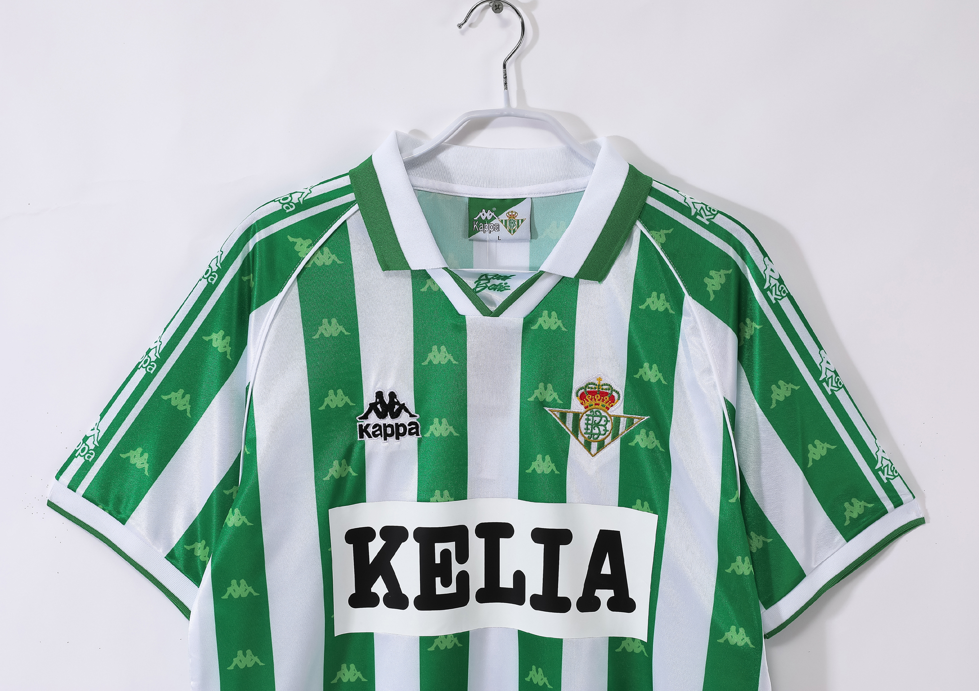 95-97 Real Betis Home Retro Jersey with Chest advertisement/95-97贝蒂斯主场(带胸前广告)