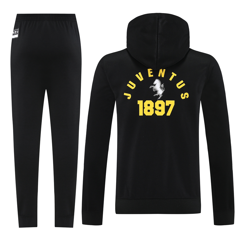 25-26 Juventus Black hoodie Suit/25-26尤文黑色带帽卫衣套装