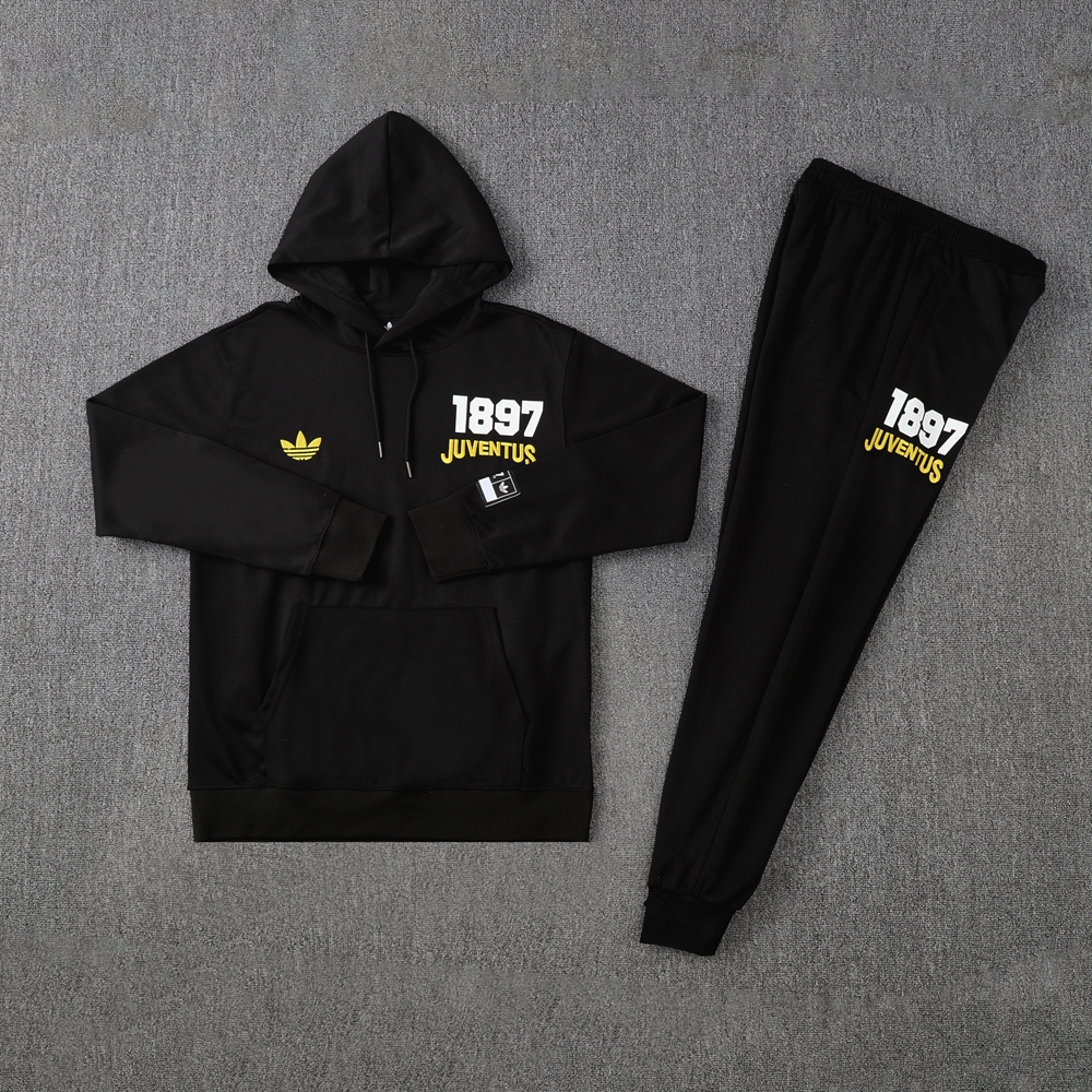25-26 Juventus Black hoodie Suit/25-26尤文黑色带帽卫衣套装