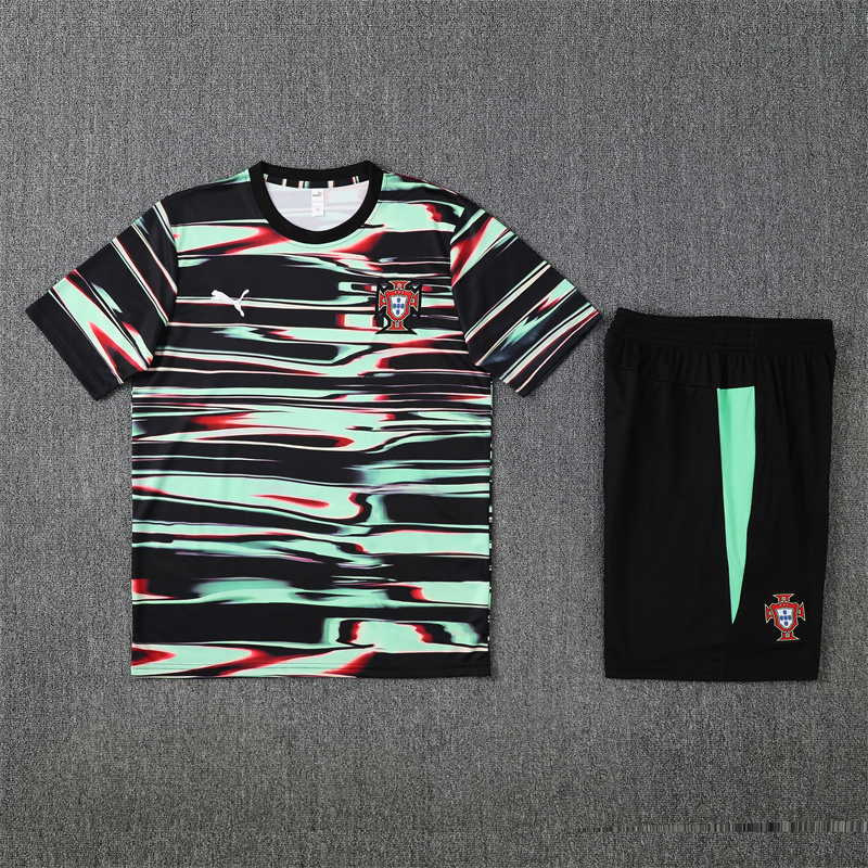 2025 Portugal Short Sleeve Training Suit/2025葡萄牙短袖训练服