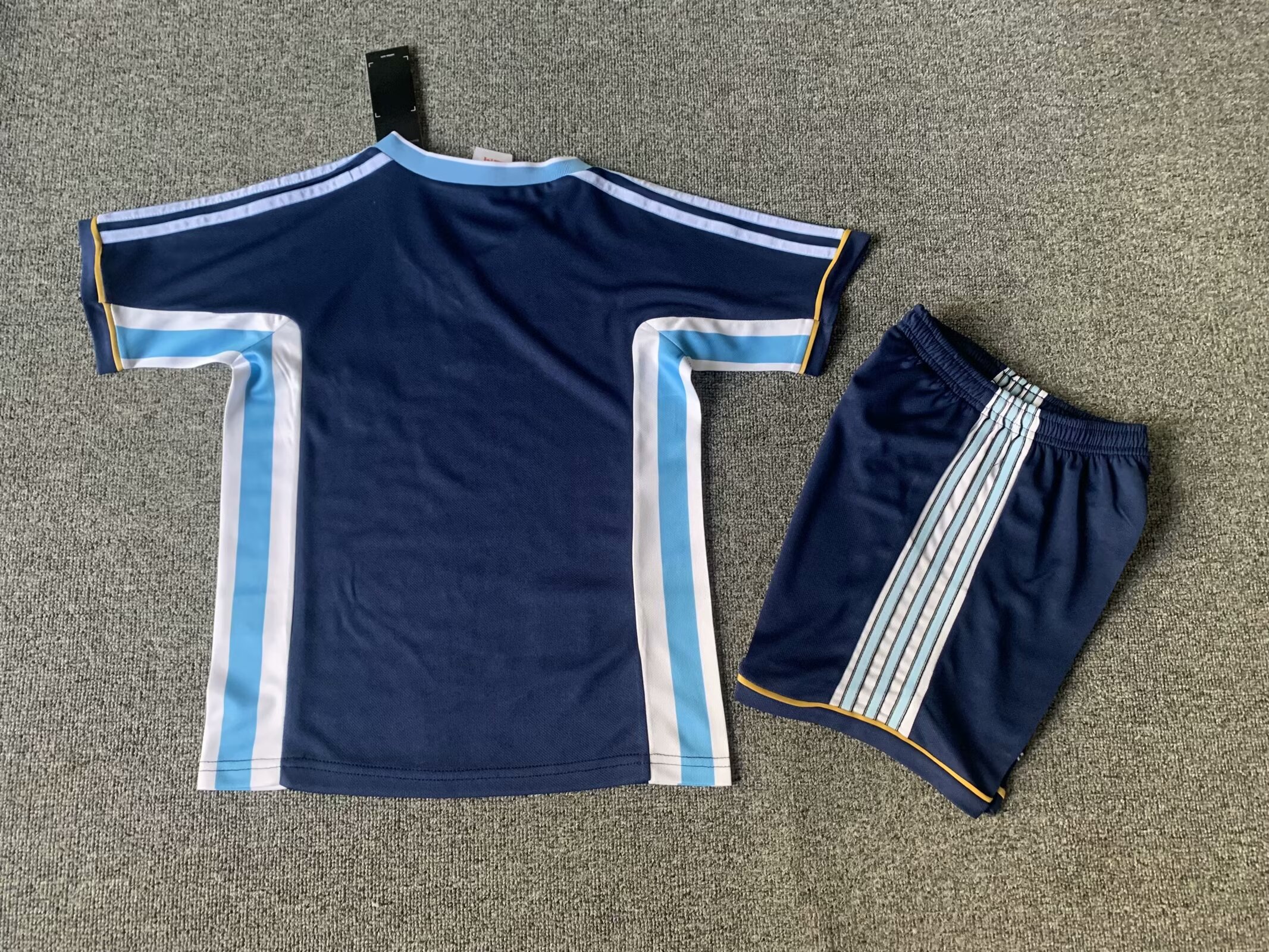 1998 Argentina Away Kid Kit/1998阿根廷客场童装