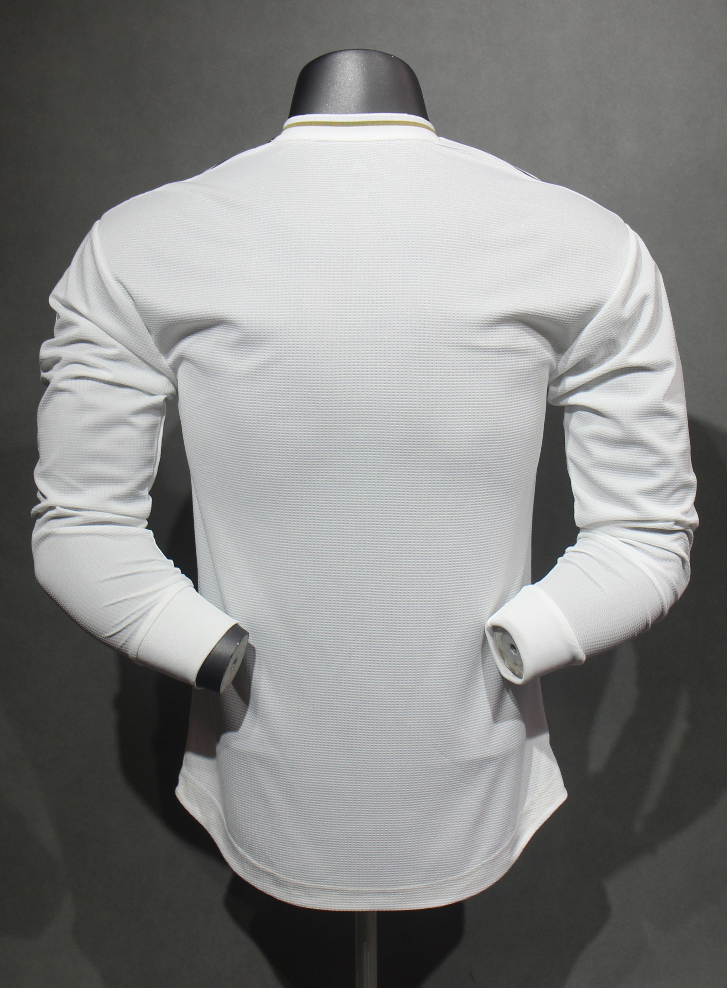 19-20 Real Madrid Home Long Sleeve Player Retro Jersey/19-20 皇马主场球员长袖