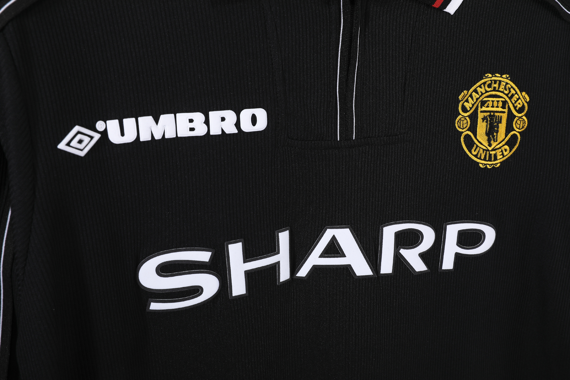 98-99 Manchester United Black Retro Long Sleeve Jersey/98-99曼联黑色长袖