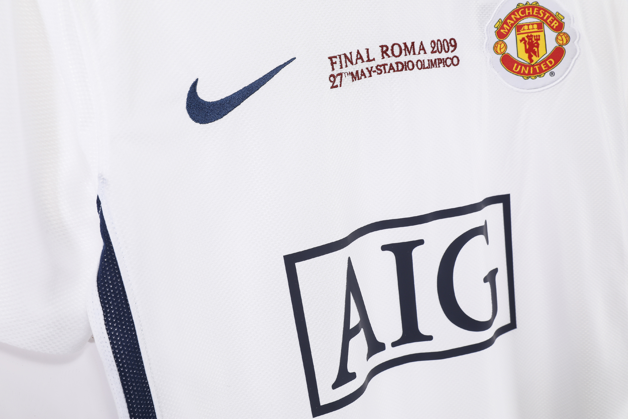 08-09 Manchester United Champions League away white fans jersey/08-09 曼联客场球迷,欧冠版