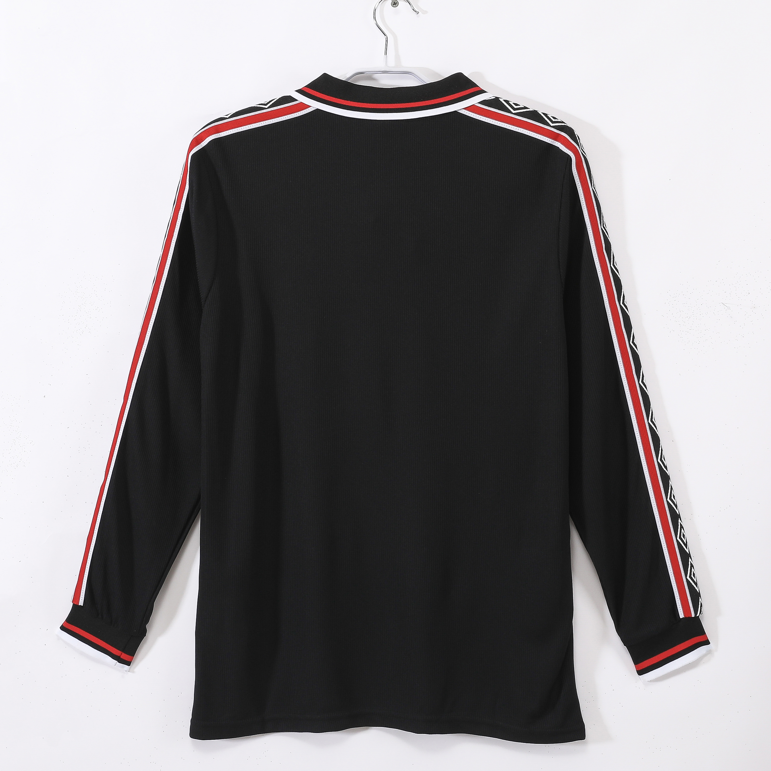98-99 Manchester United Black Retro Long Sleeve Jersey/98-99曼联黑色长袖