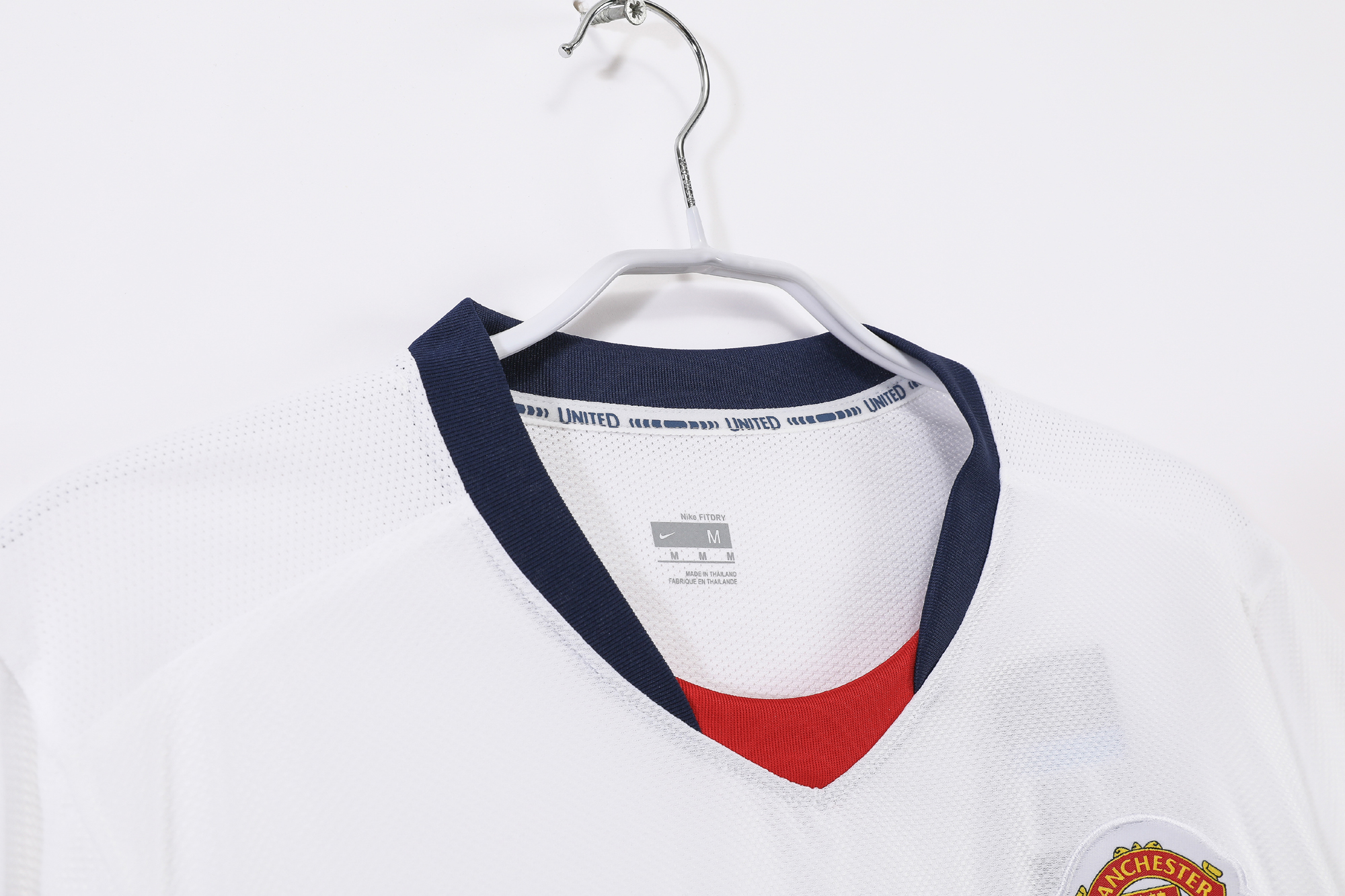 08-09 Manchester United Champions League away white fans jersey/08-09 曼联客场球迷,欧冠版