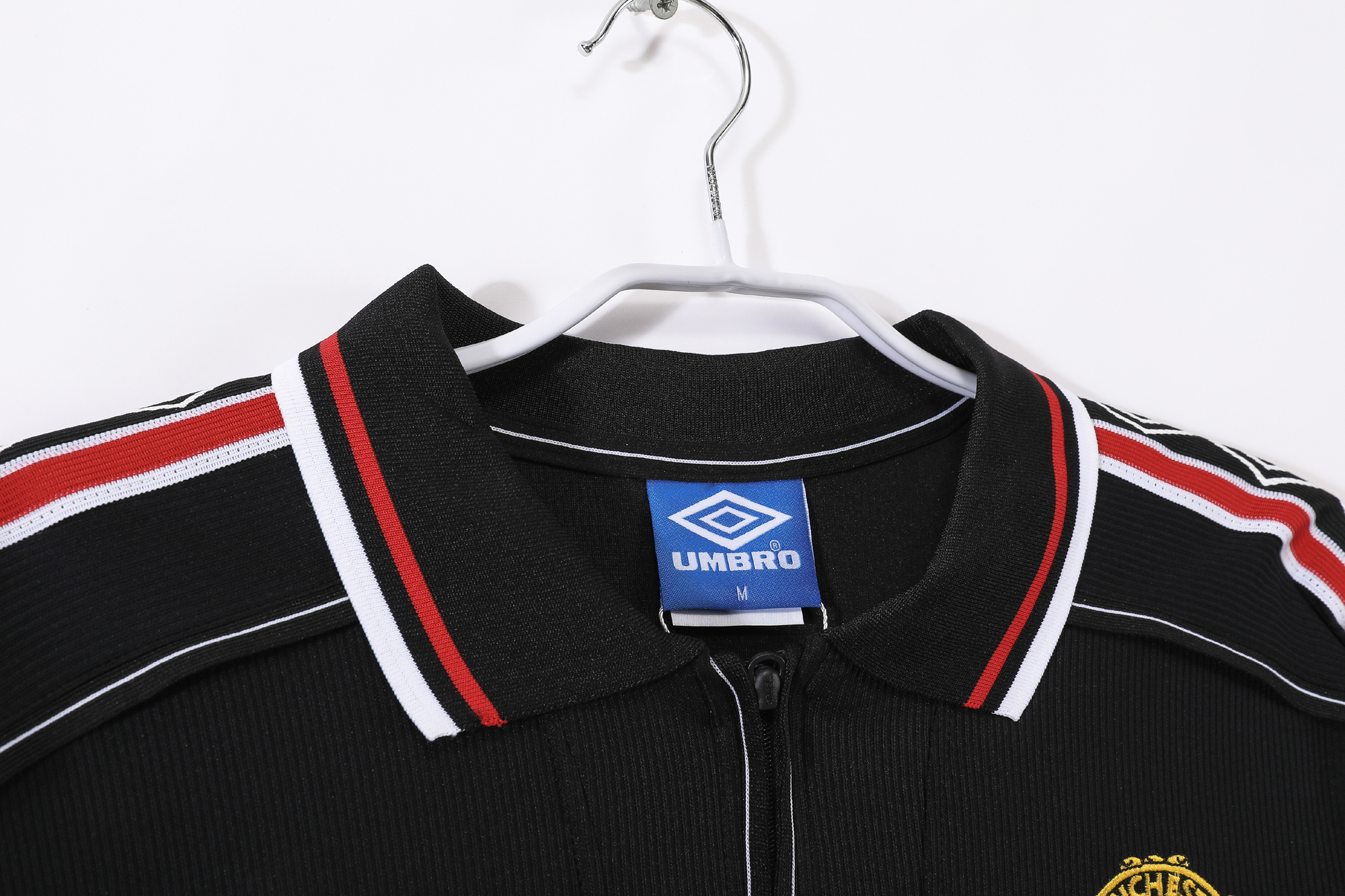 98-99 Manchester United Black Retro Long Sleeve Jersey/98-99曼联黑色长袖