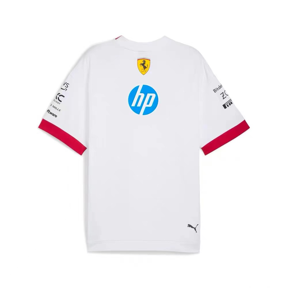 2025 Ferrari F1 White T-Shirt /2025 F1白色短袖