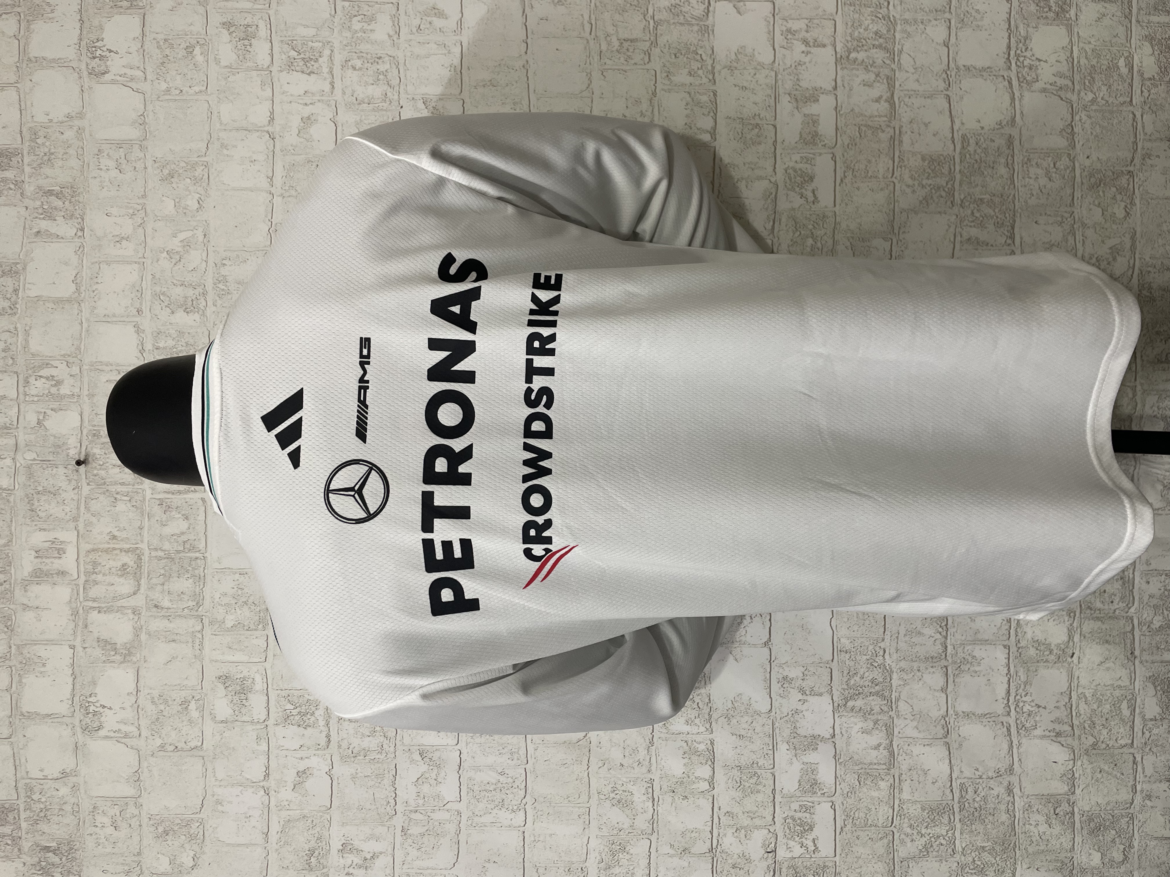 2025 F1 Mercedes White Long Sleeve /2025 F1梅赛德斯白色长袖