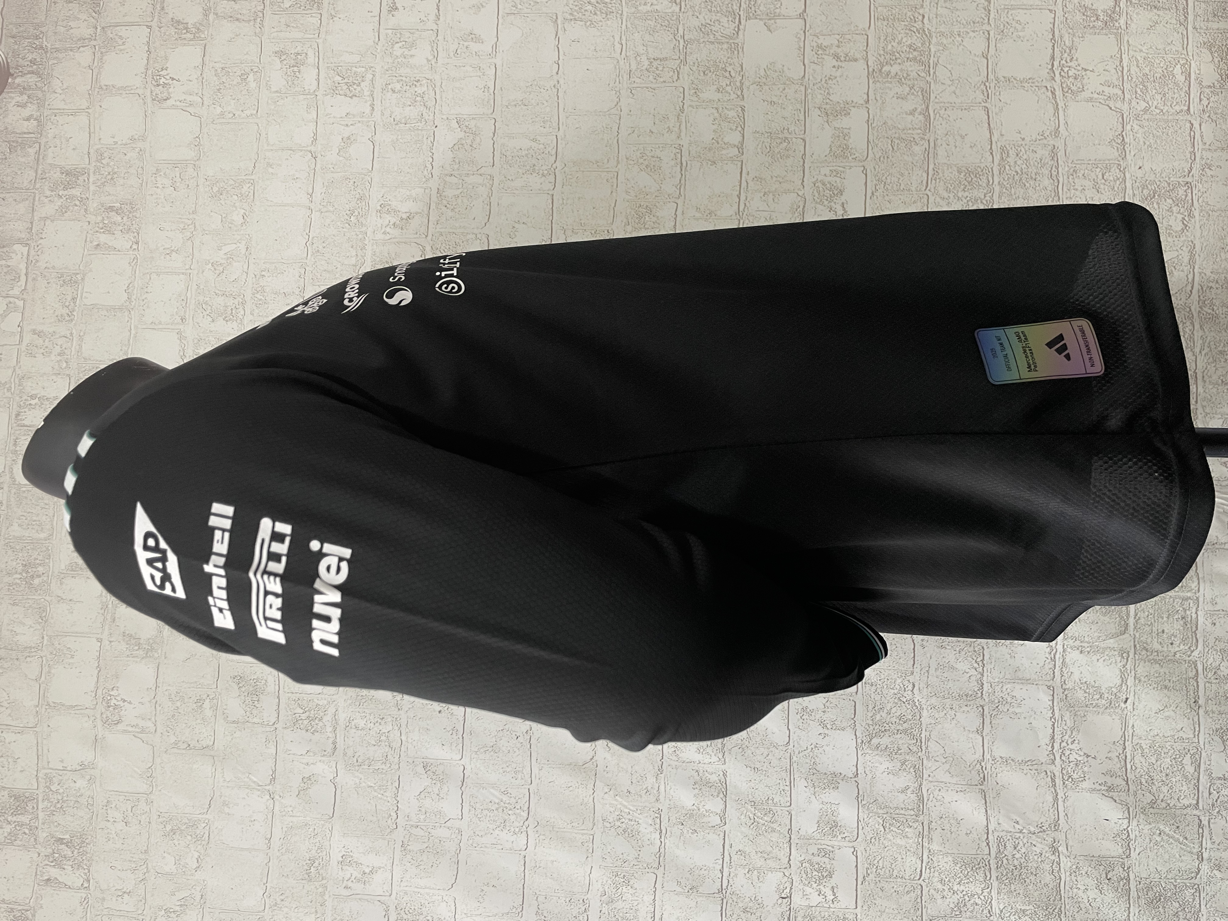 2025 F1 Mercedes Black Long Sleeve /2025 F1梅赛德斯黑色长袖