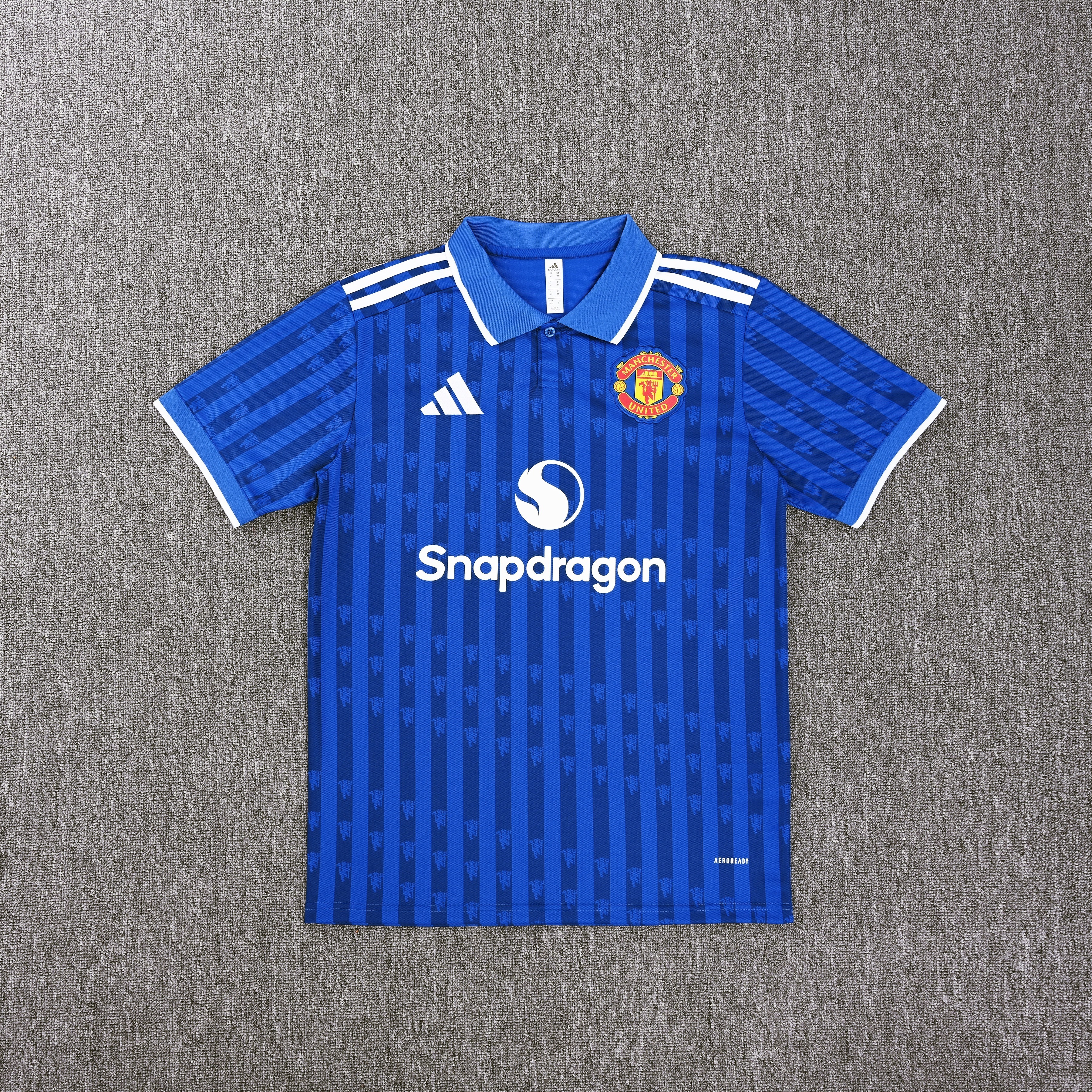 25-26 Manchester United Blue Polo/25-26曼联蓝色Polo