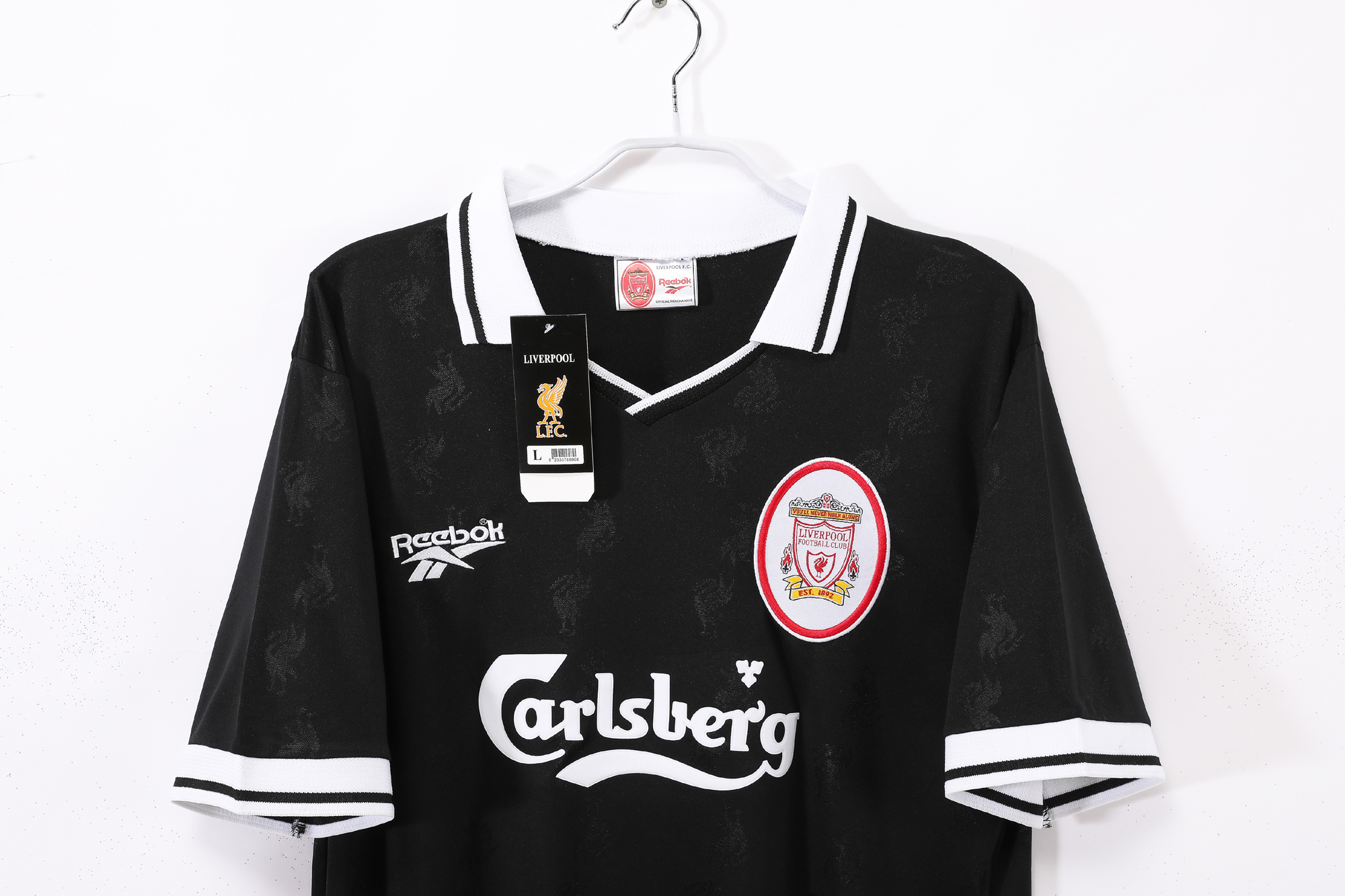 96-97 Liverpool Black Retro Jersey/96-97利物浦黑色复古