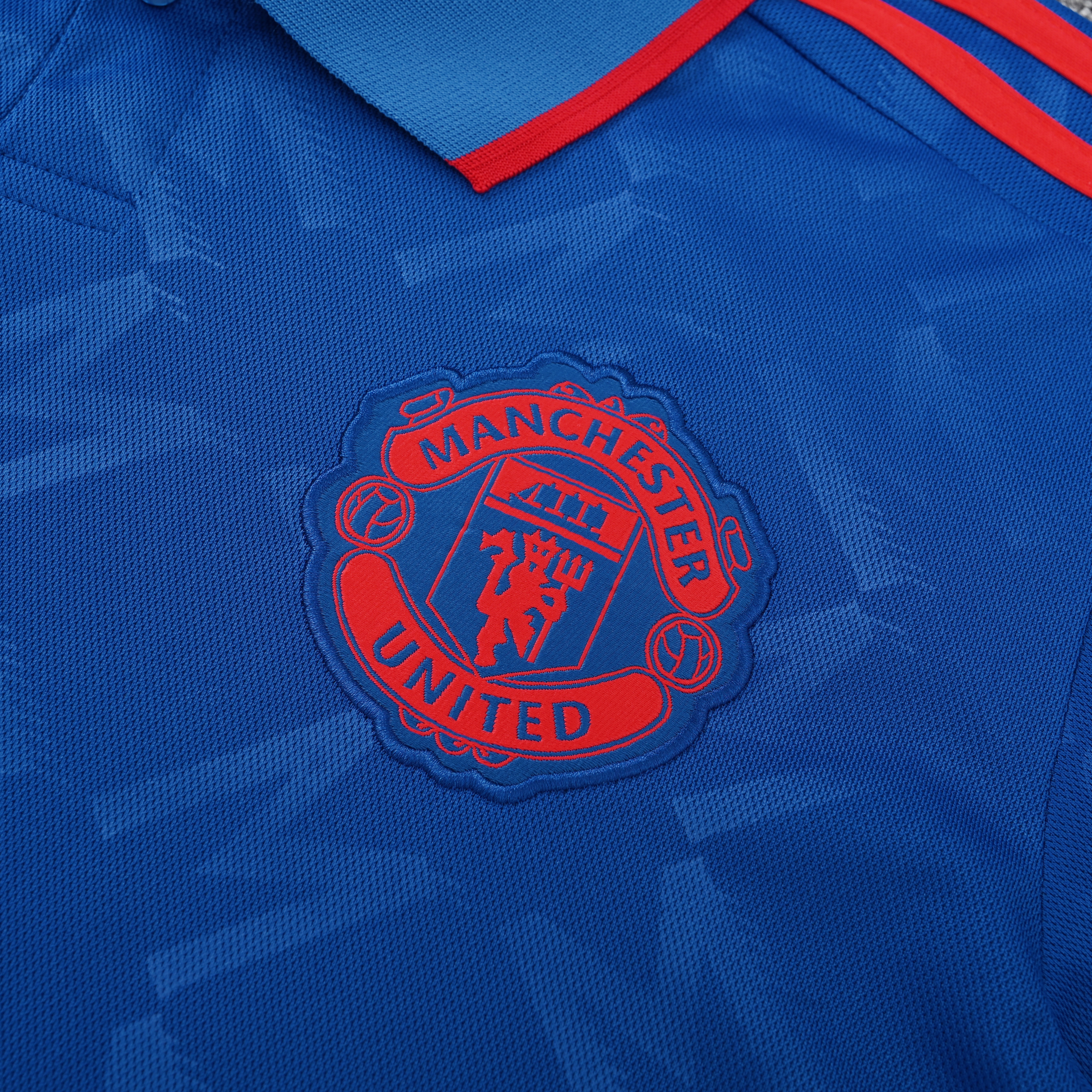25-26 Manchester United Blue Polo/25-26曼联蓝色Polo