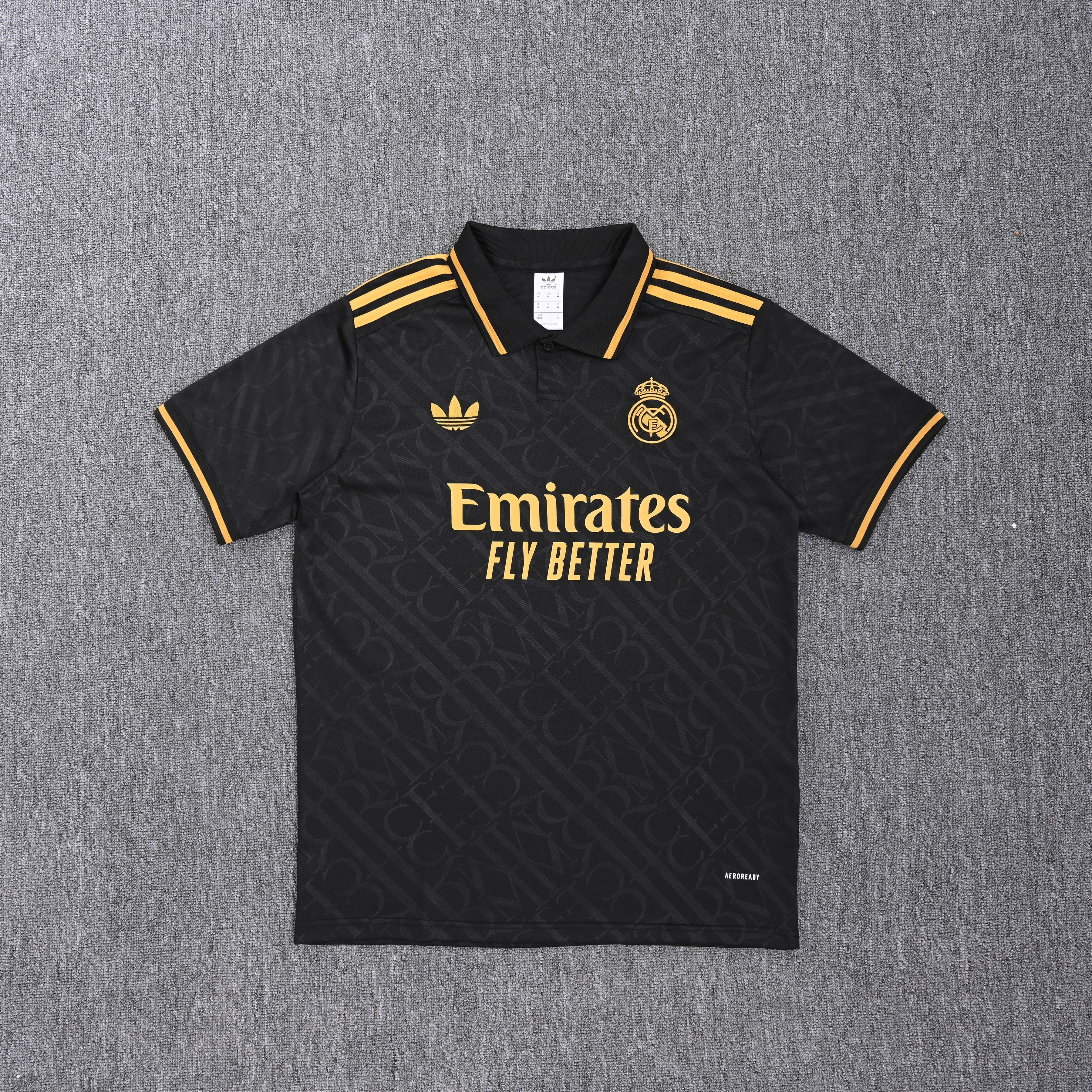 25-26 Real Madrid Black Polo/25-26皇马黑色Polo