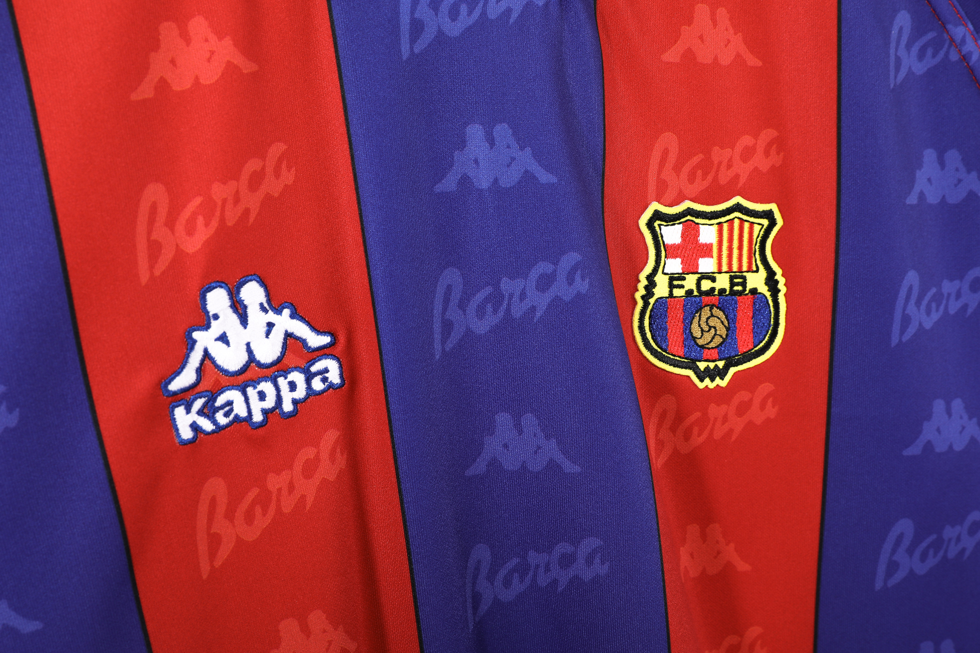 95-97 Barcelona Home Retro Long Sleeve Jersey/95-97巴萨主场长袖