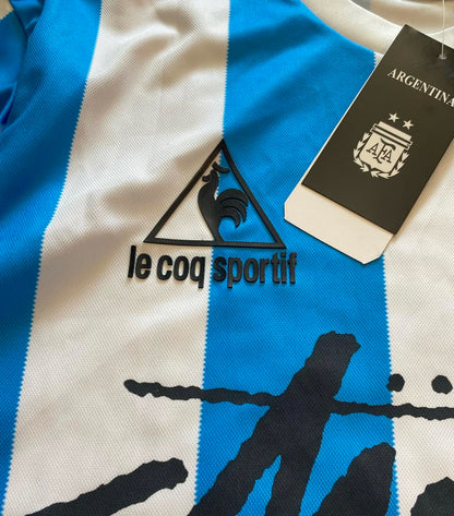 1986 Argentina X Stussy 10#MANADONA Retro Jersey/1986 阿根廷主场联名10#MANADONA