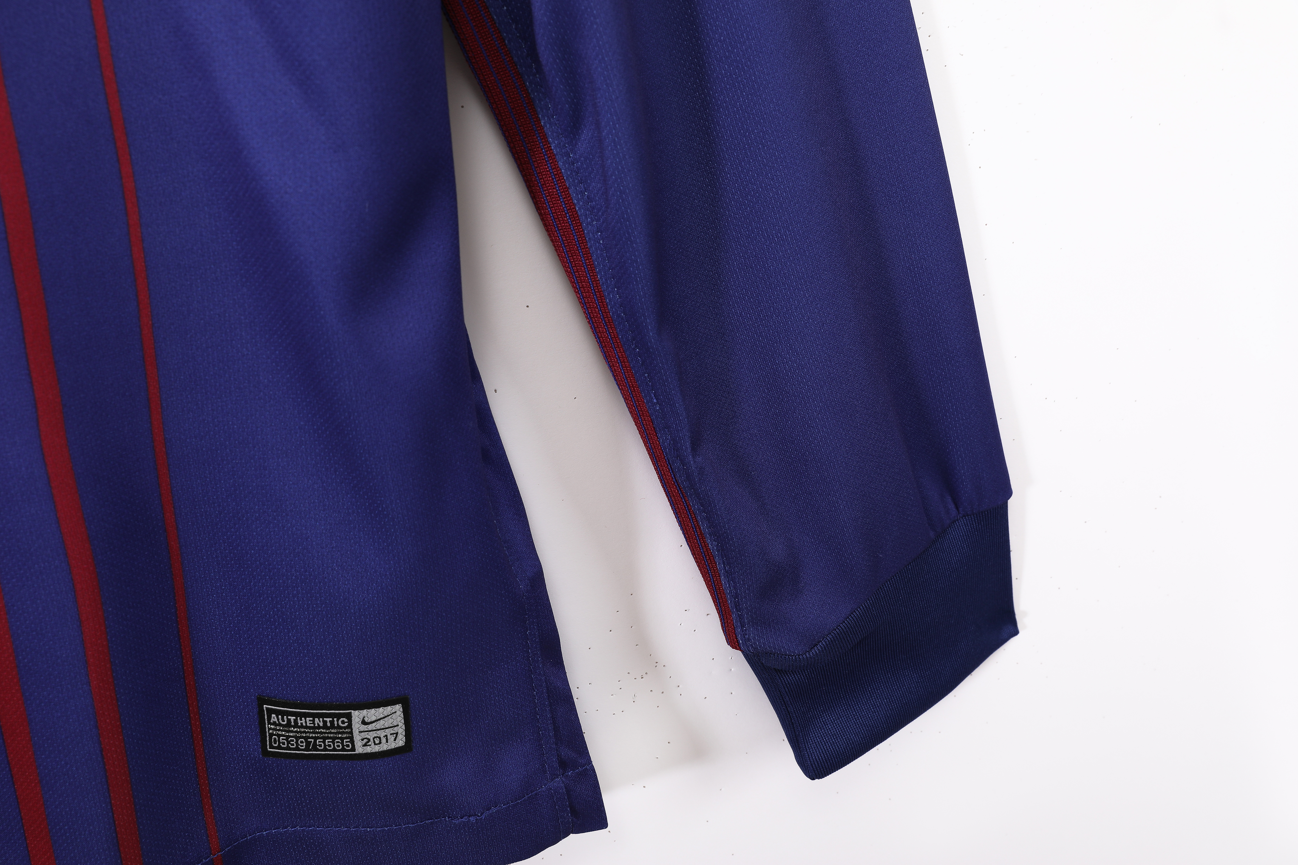 17-18 Barcelona Home Retro Long Sleeve Jersey/17-18巴萨主场长袖