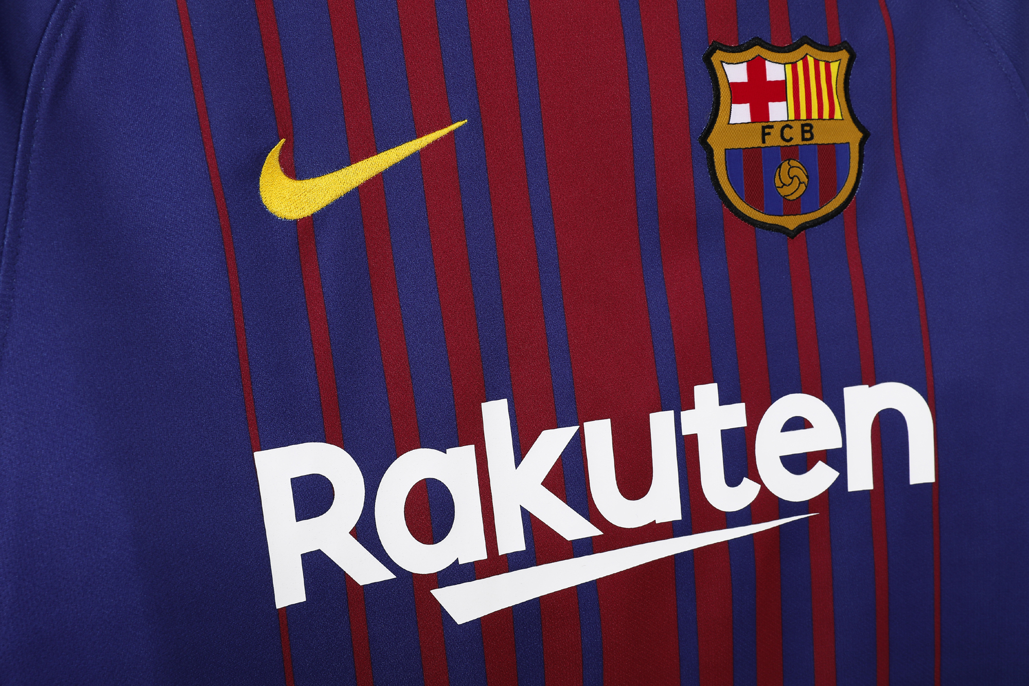 17-18 Barcelona Home Retro Long Sleeve Jersey/17-18巴萨主场长袖