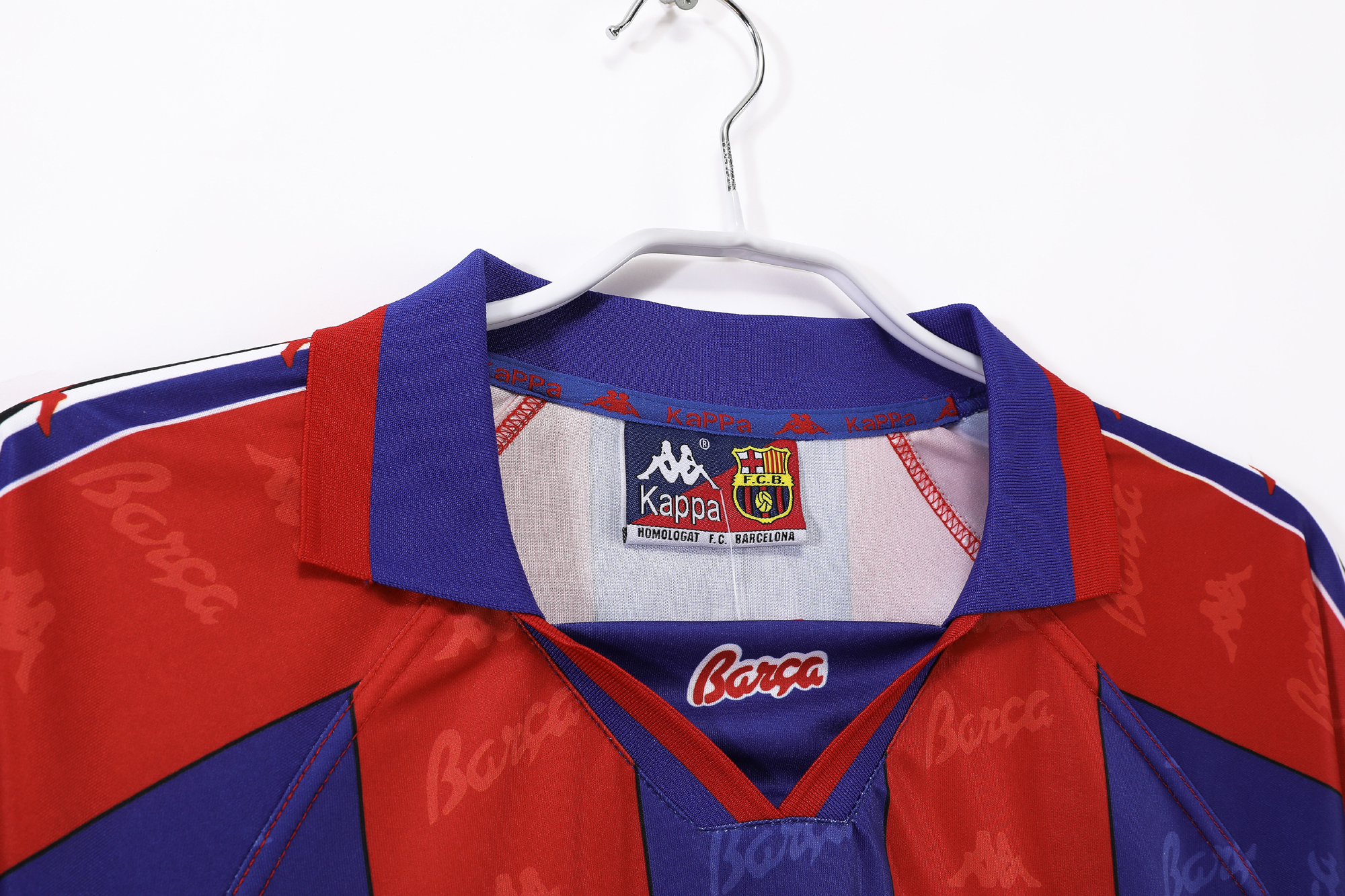 95-97 Barcelona Home Retro Long Sleeve Jersey/95-97巴萨主场长袖