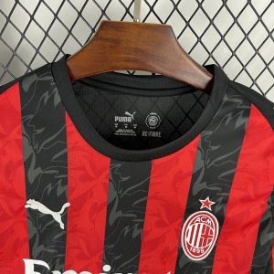 25-26 AC Milan Home Long Sleeve Fans Jersey/25-26 AC米兰主场长袖,球迷版