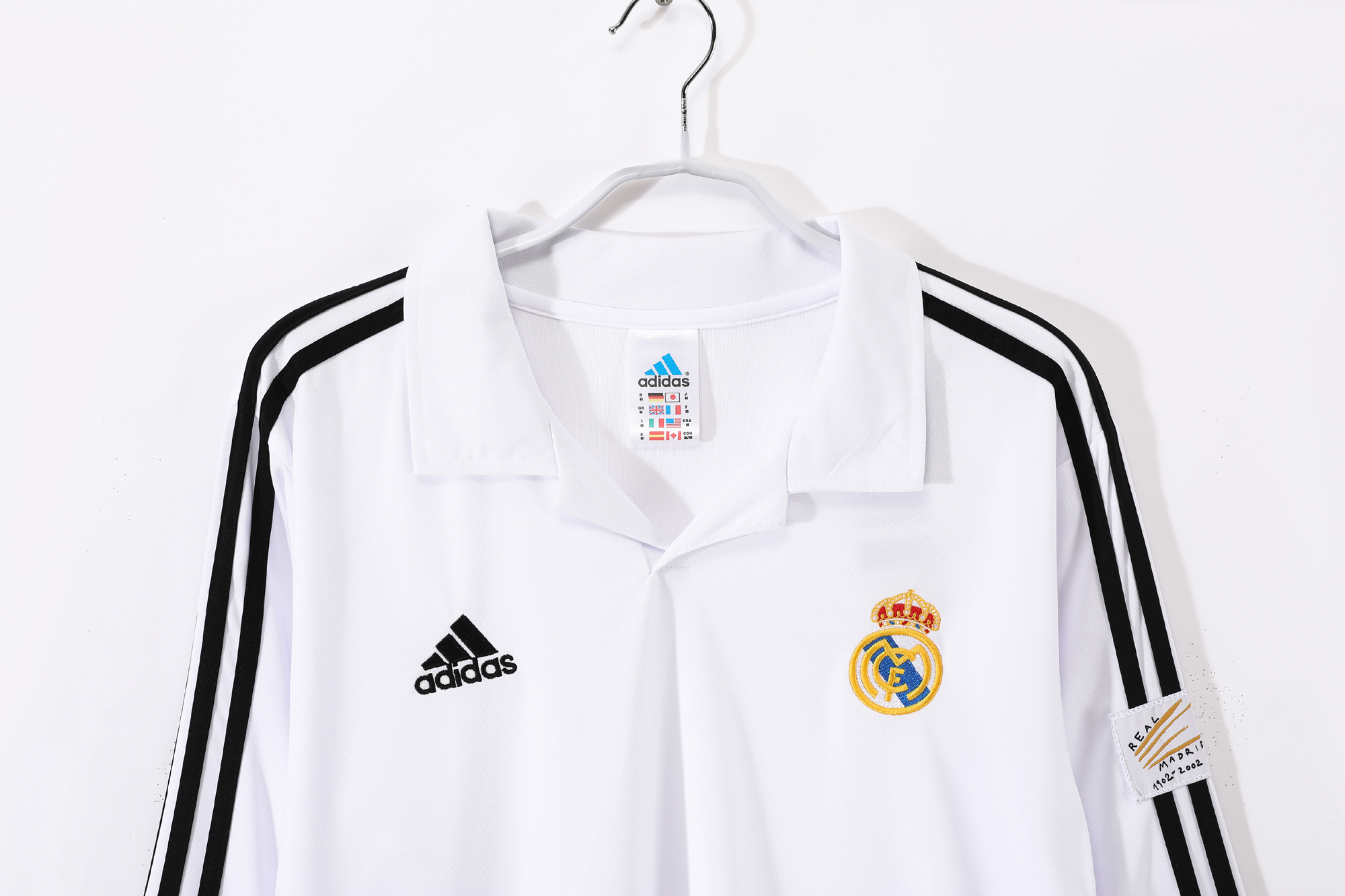 02-03 Real Madrid Home Retro Long Sleeve jersey/02-03皇马主场长袖
