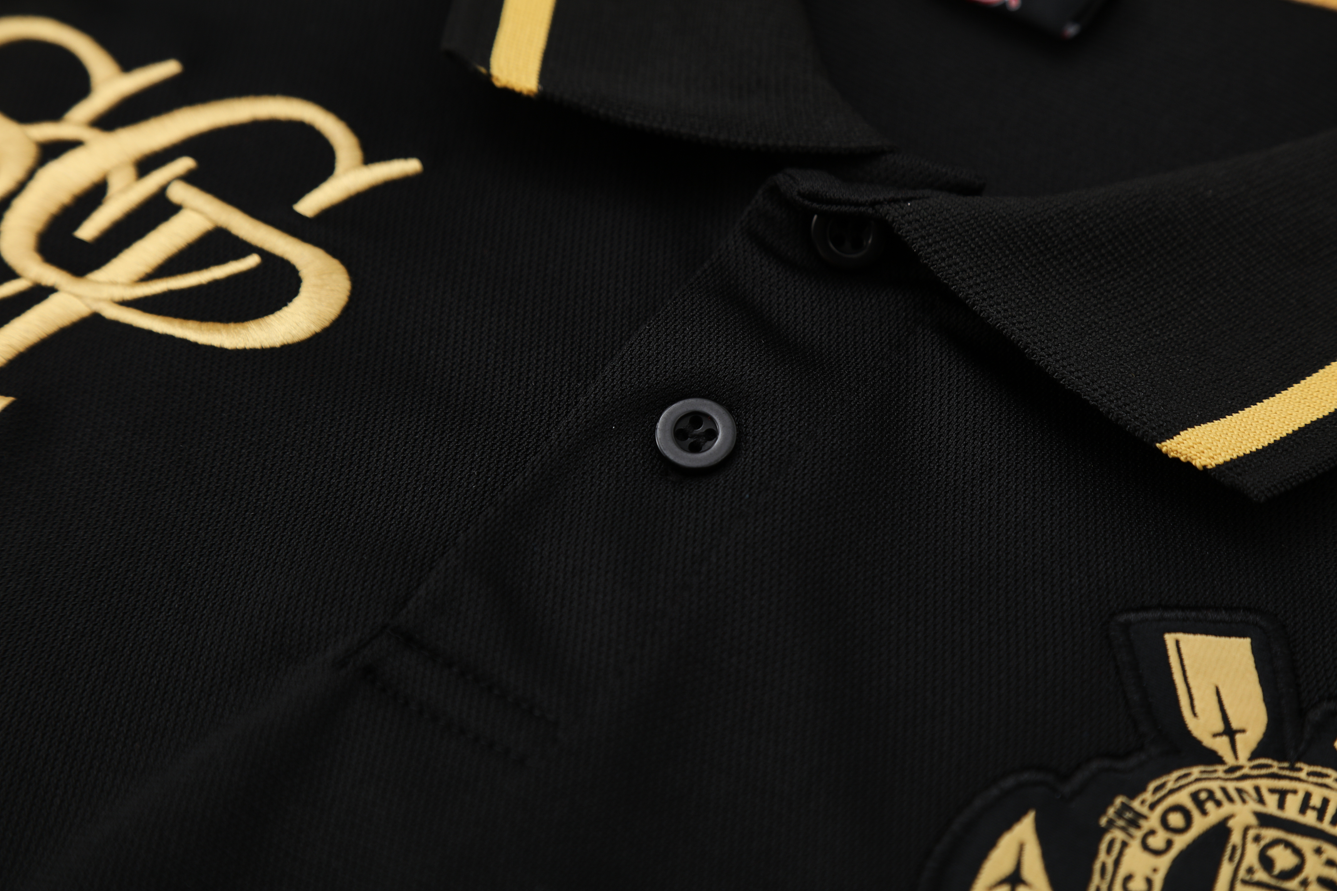 25-26 Corinthians Black Polo/25-26科林蒂安斯黑色Polo