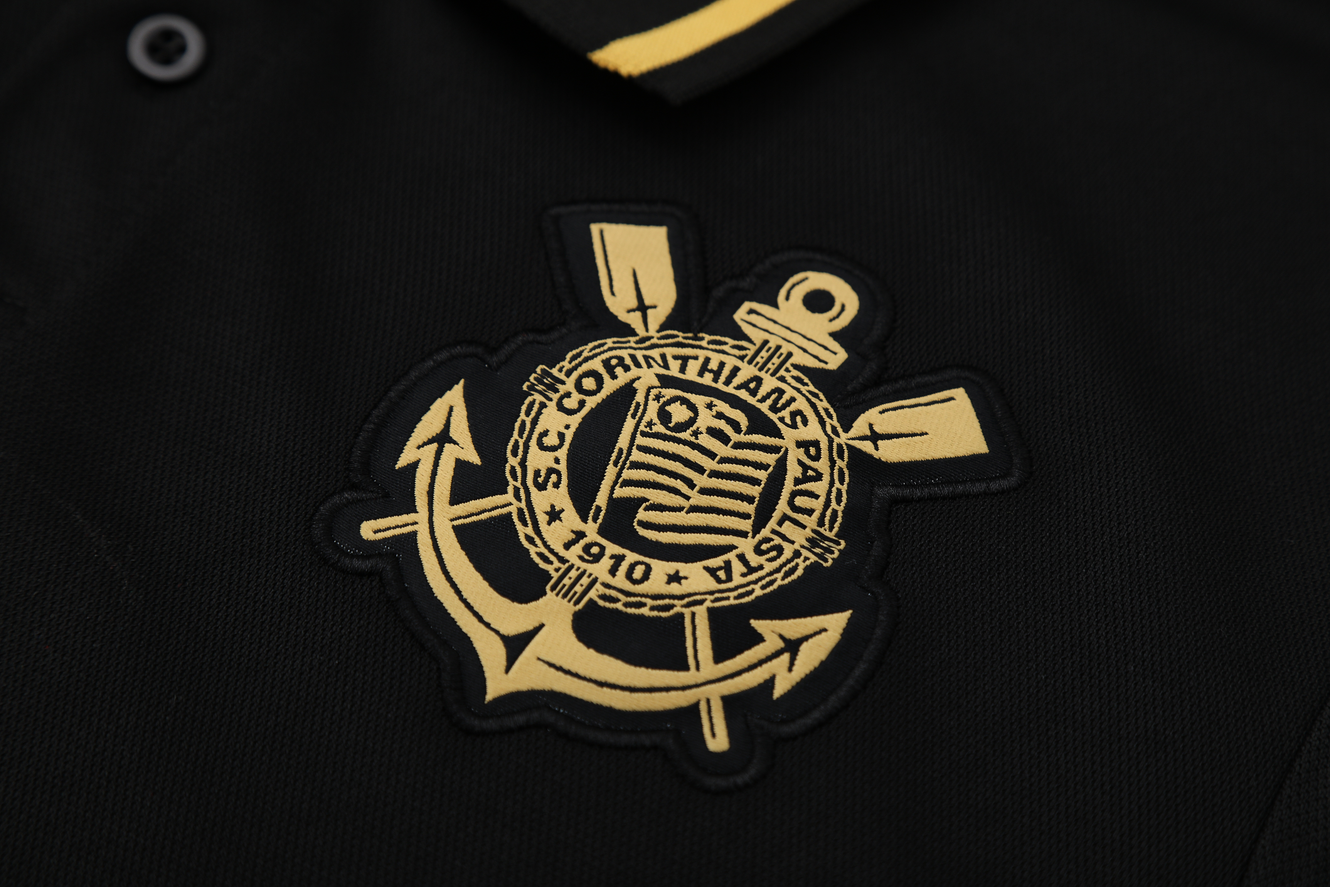 25-26 Corinthians Black Polo/25-26科林蒂安斯黑色Polo