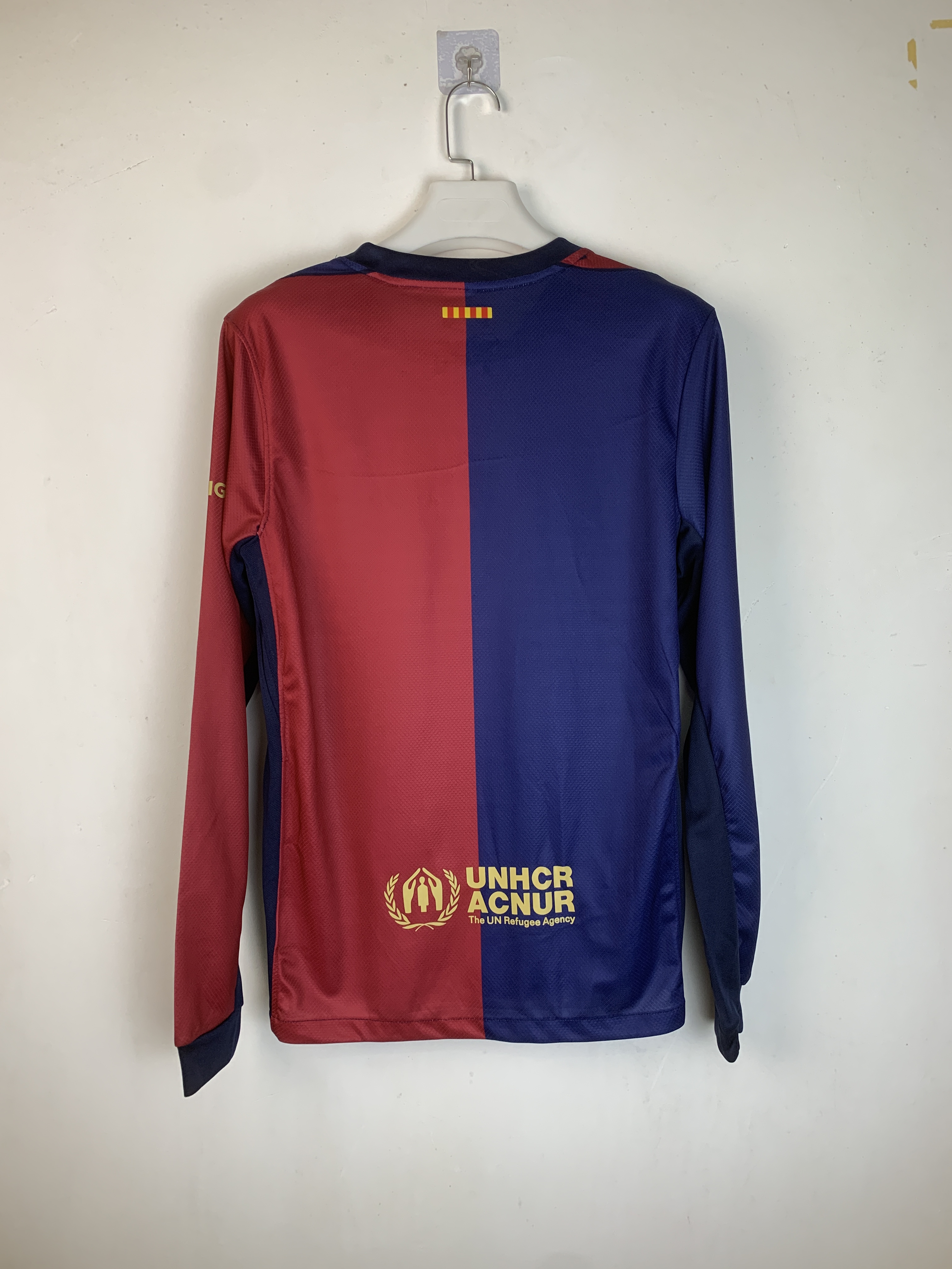 24-25 Barcelona Home Fans Version Long sleeve Jersey/ 24-25巴萨主场长袖(旧广告)