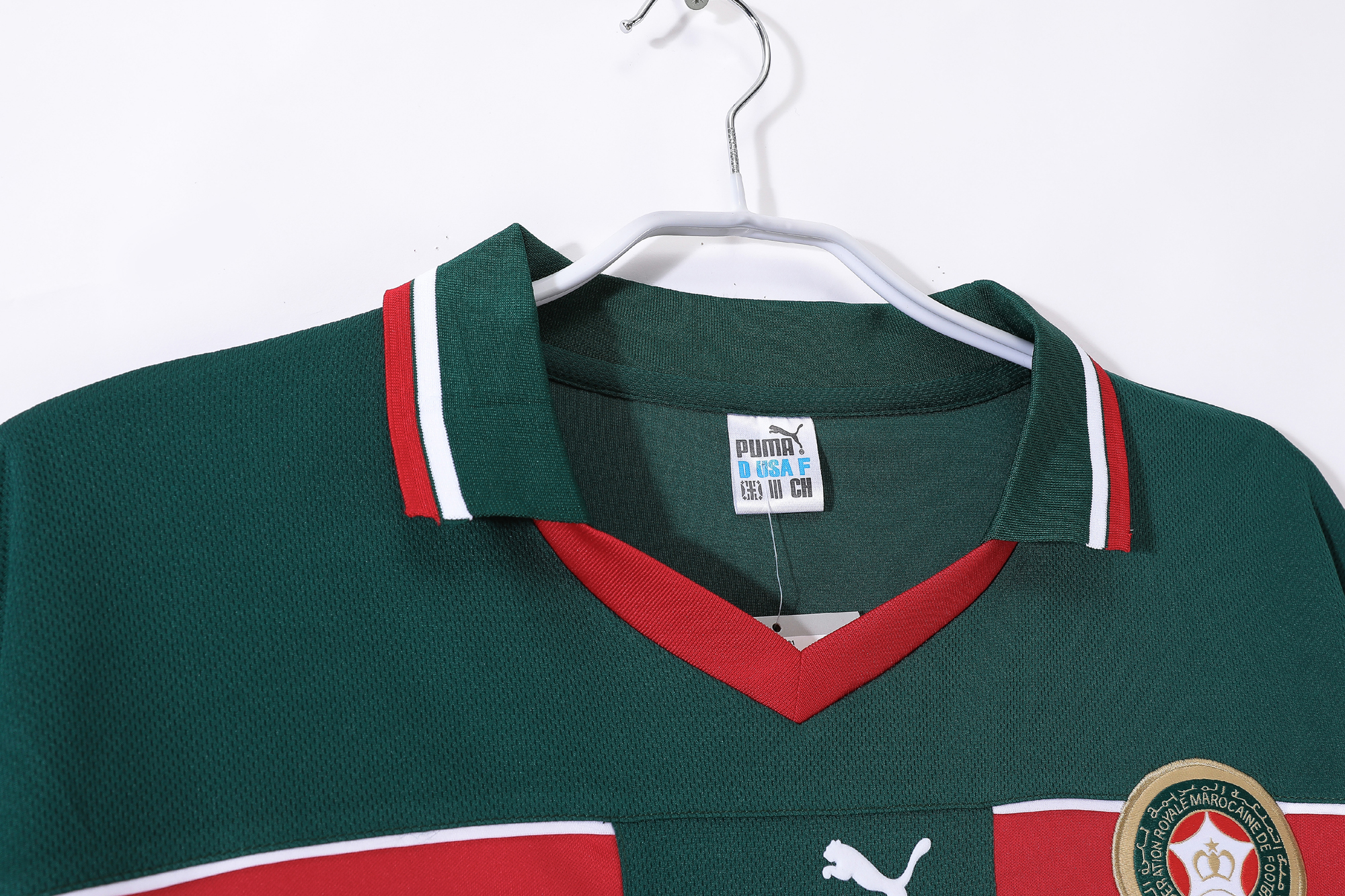 1998 Morocco Green Retro Jersey/1998摩洛哥绿色复古