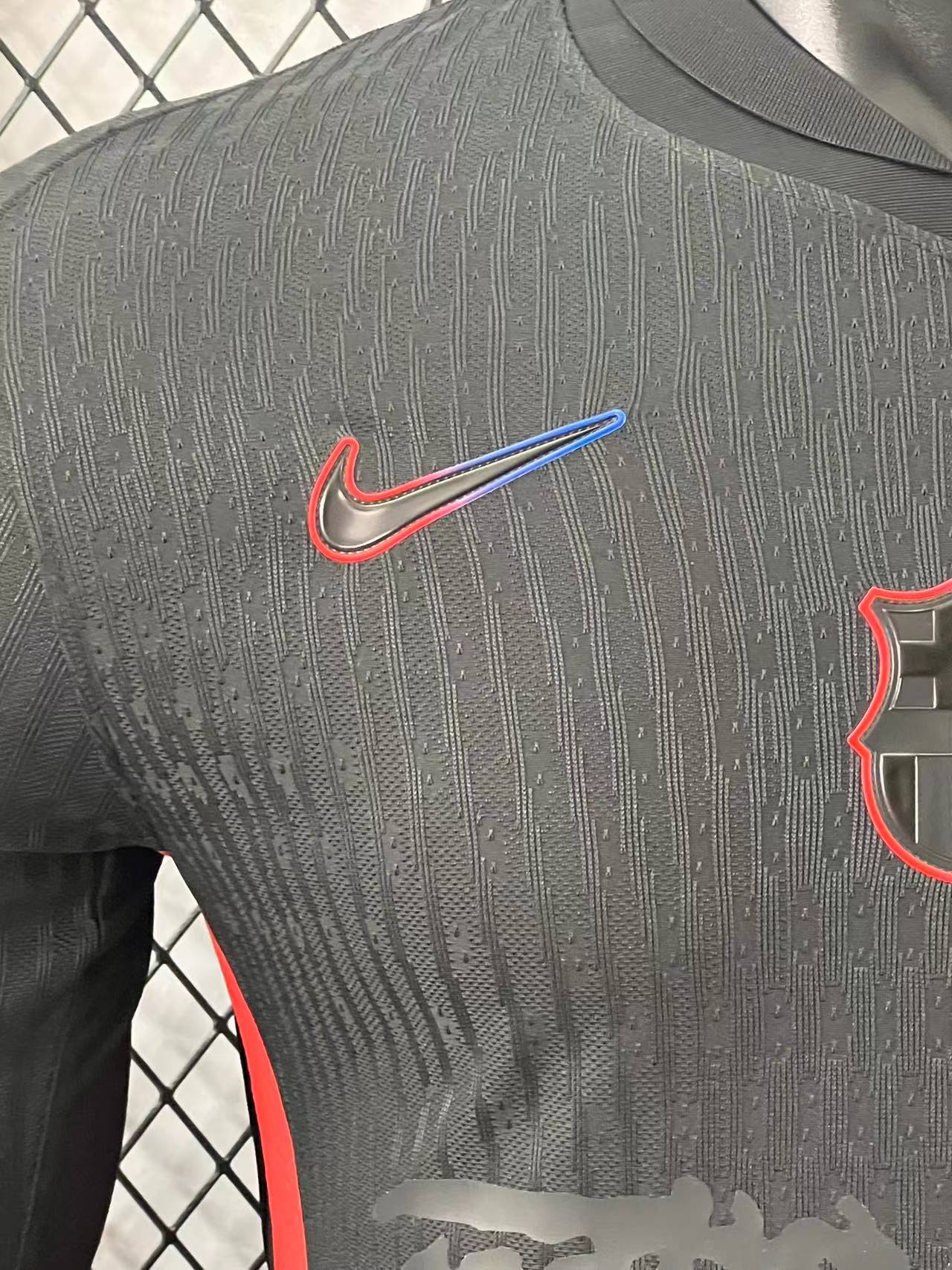 24-25 Barcelona Black TRAVIS SCOTT Player Long Sleeve Jersey/ 24-25巴萨客场球员特别版长袖