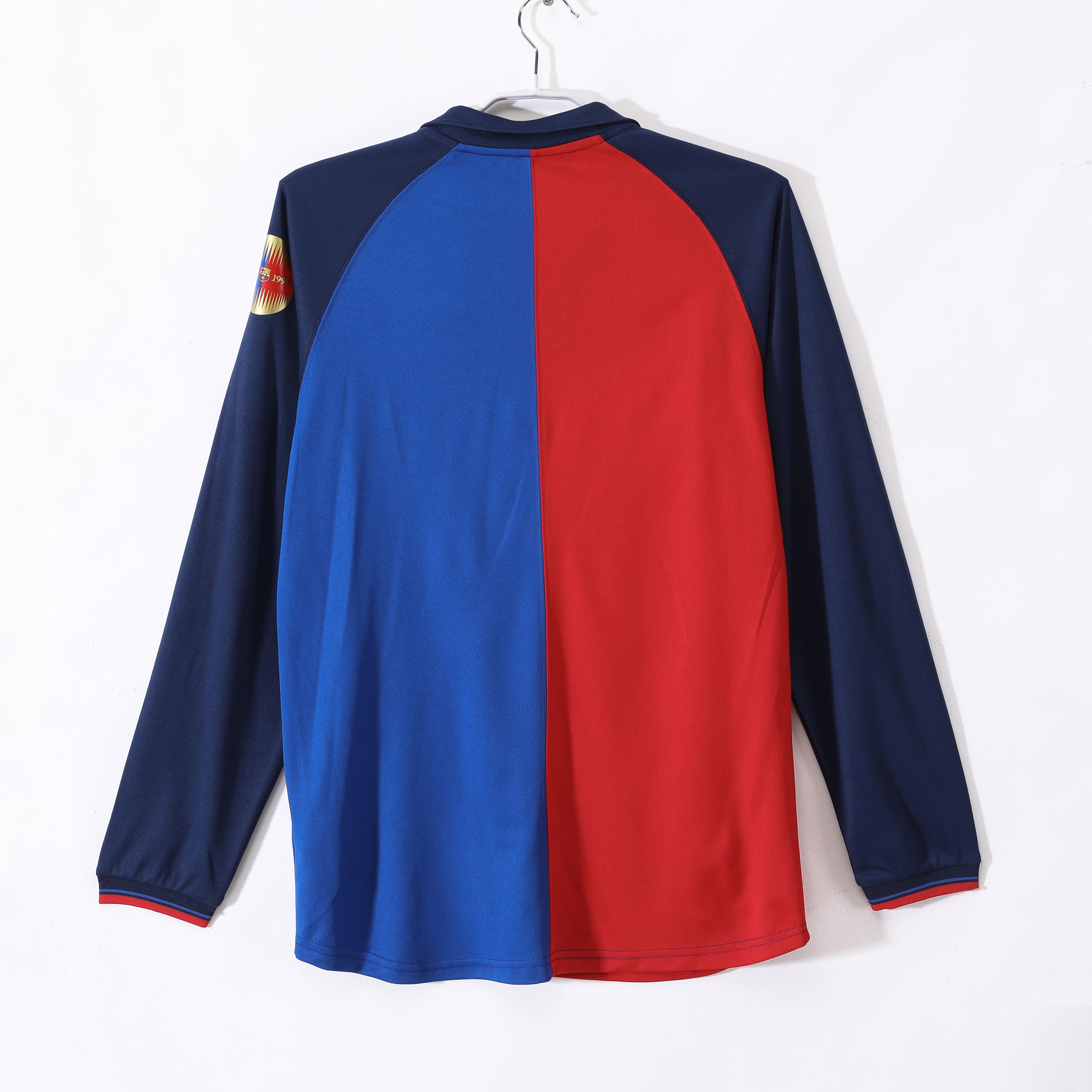 Barcelona 100th Anniversary Home Long Sleeve Retro Jersey/巴萨100周年主场长袖