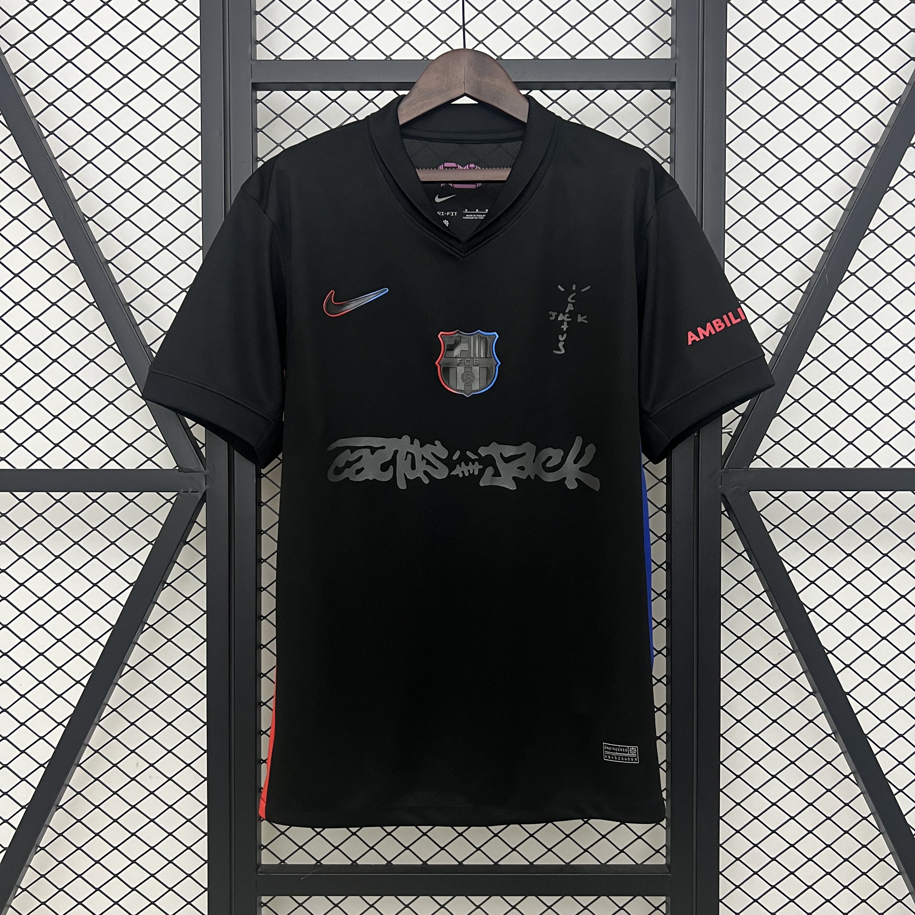 24-25 Barcelona Black TRAVIS SCOTT Fans Jersey/ 24-25巴萨客场球迷特别版