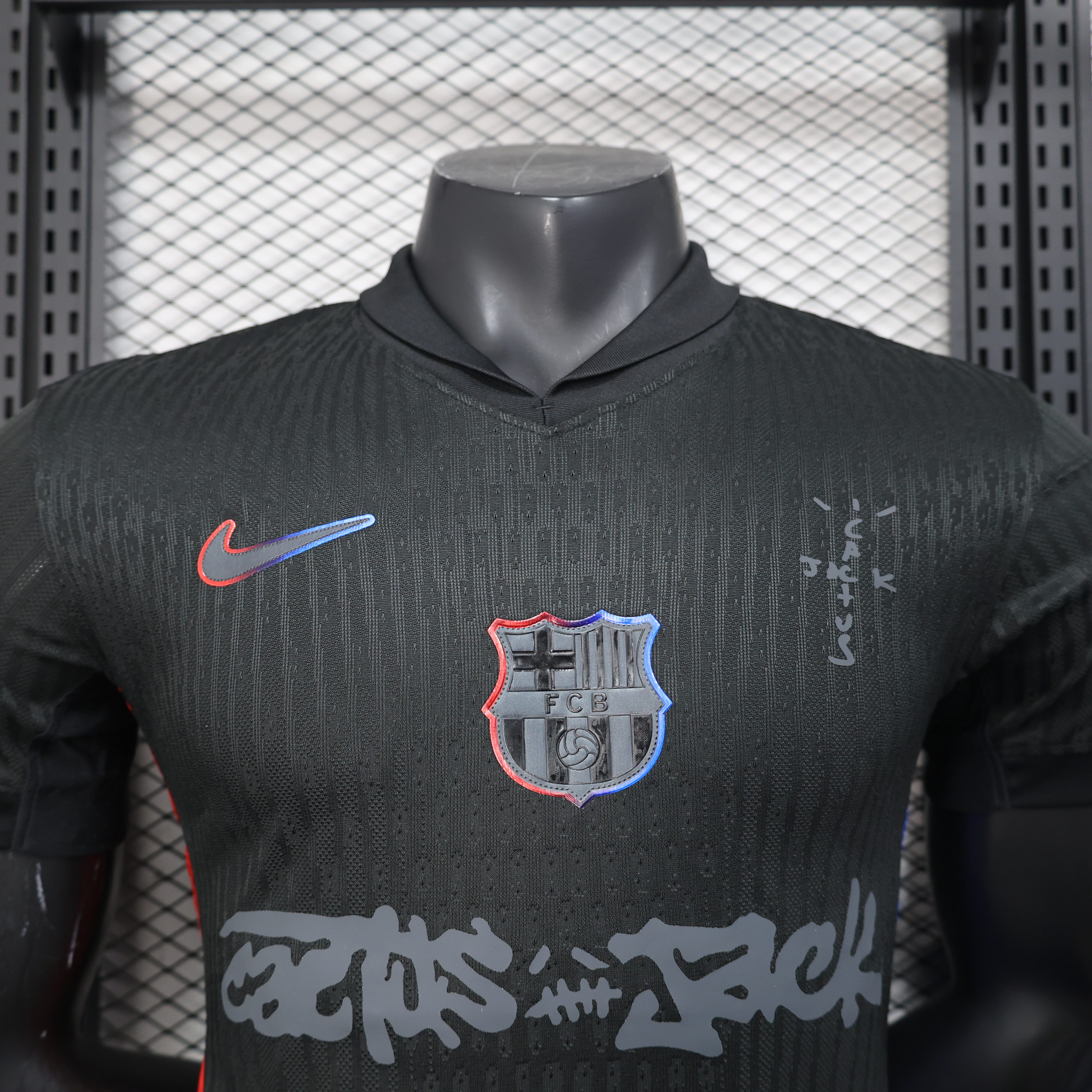 24-25 Barcelona Black TRAVIS SCOTT Palyer Jersey/ 24-25巴萨客场特别版球员